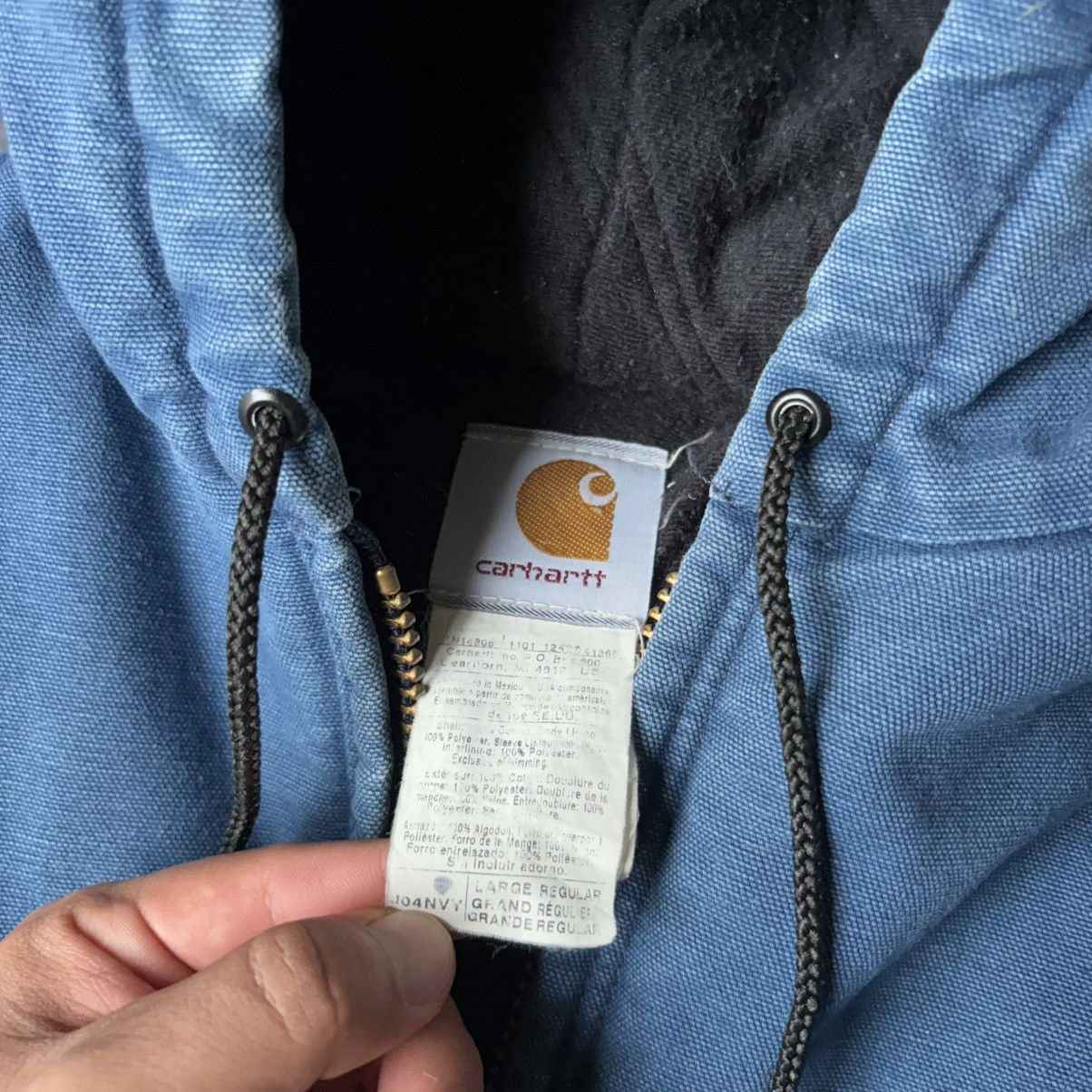 Carhartt J04 NVY BIG LOGO NAVY BLUE CARHARTT ACTIVE JACKET Size US L / EU 52-54 / 3 - 5 Thumbnail