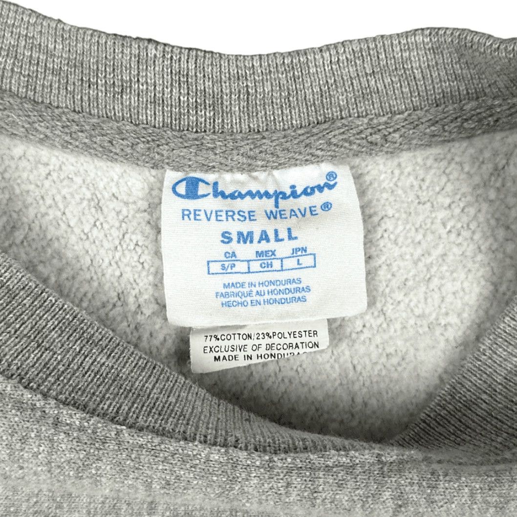 Champion VINTAGE Champion Reverse Weave Sweater Womens SMALL Gray Sweatshirt Pullover Activewear Size S / US 4 / IT 40 - 3 Thumbnail