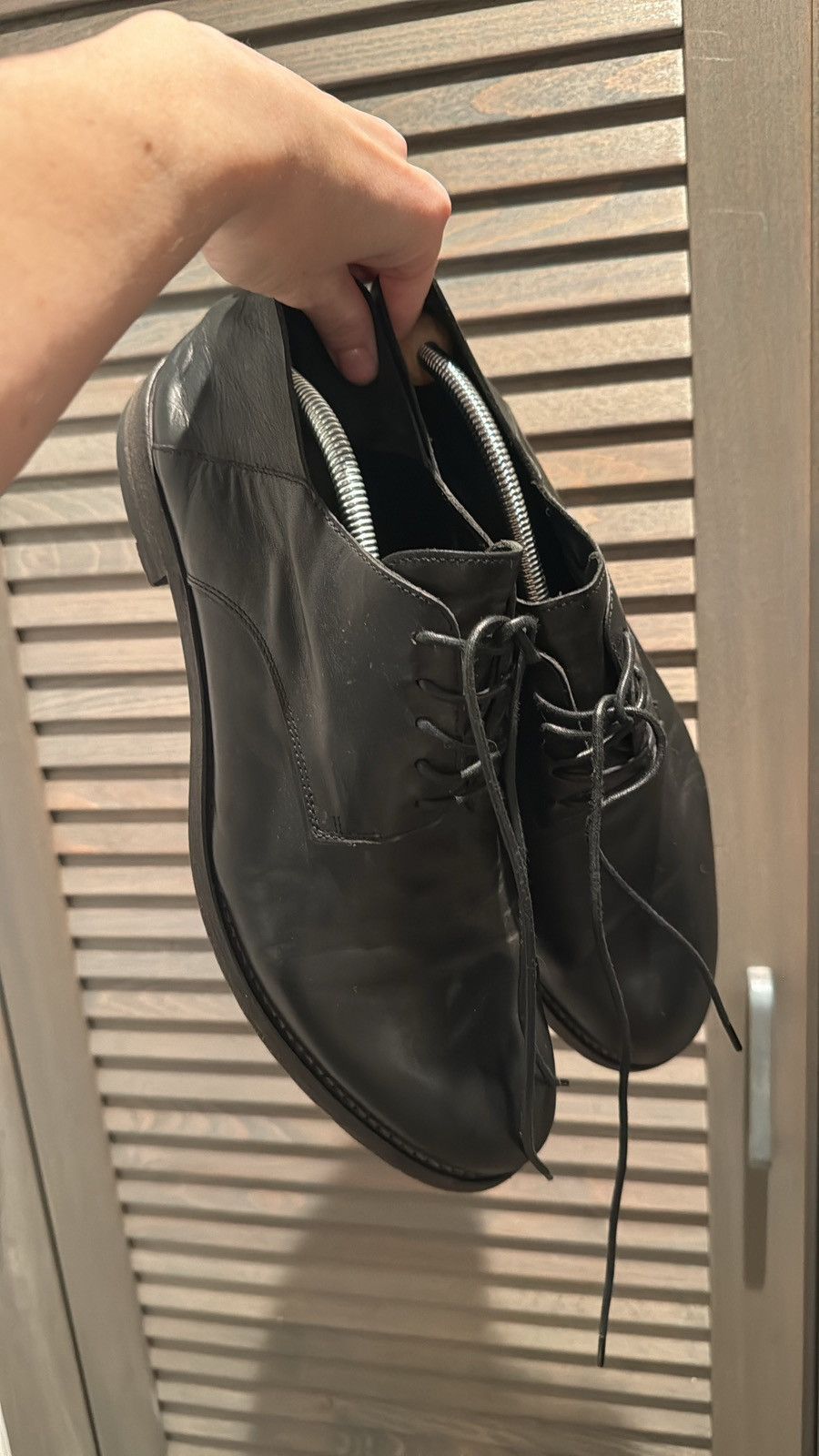 image of Damir Doma x Officine Creative Black Formal Shoes, Men's (Size 11)