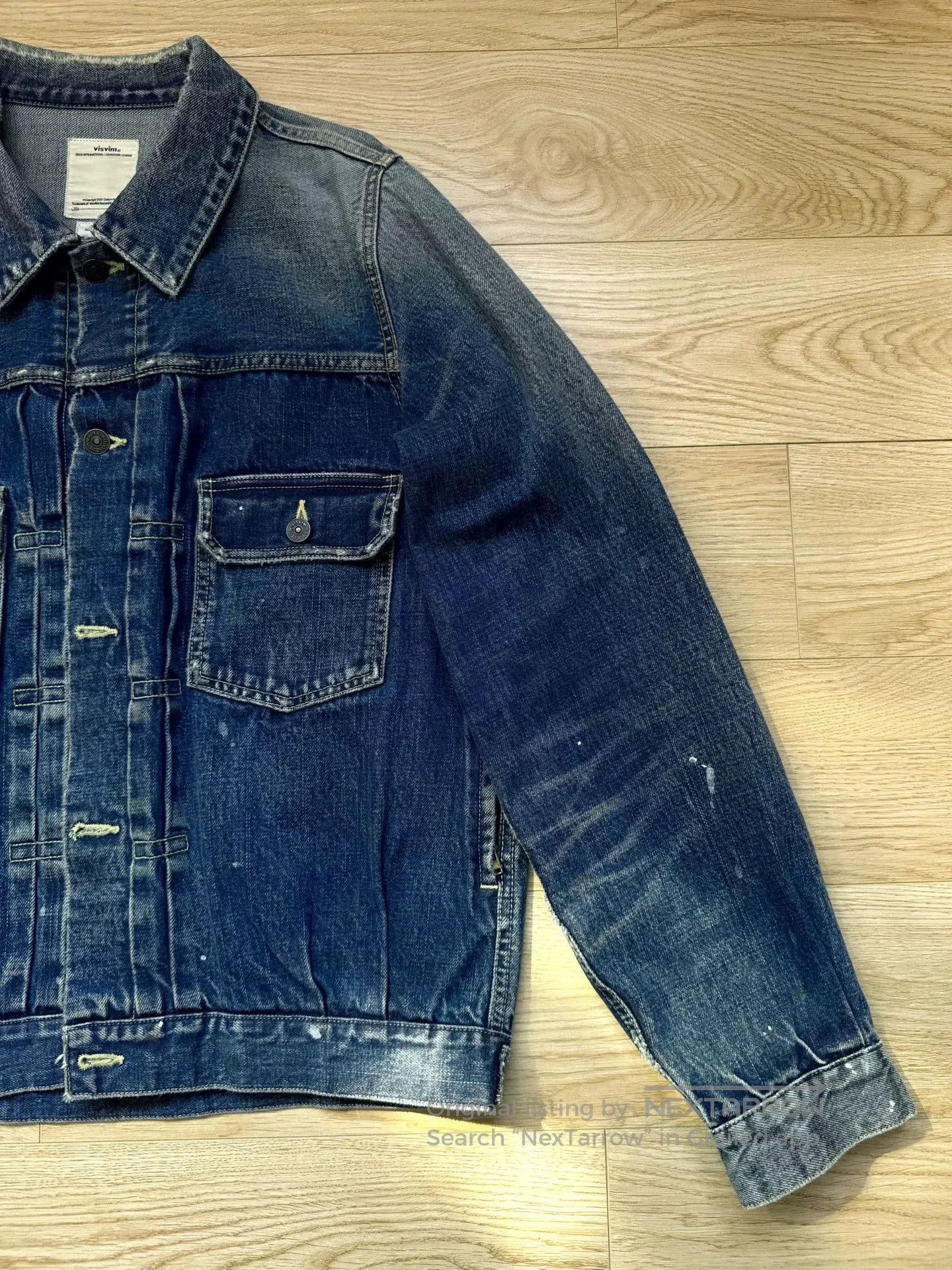 Visvim visvim 101JKT Jumbo Paint Splatter Denim Jacket. Size US XL / EU 56 / 4 - 2 Thumbnail
