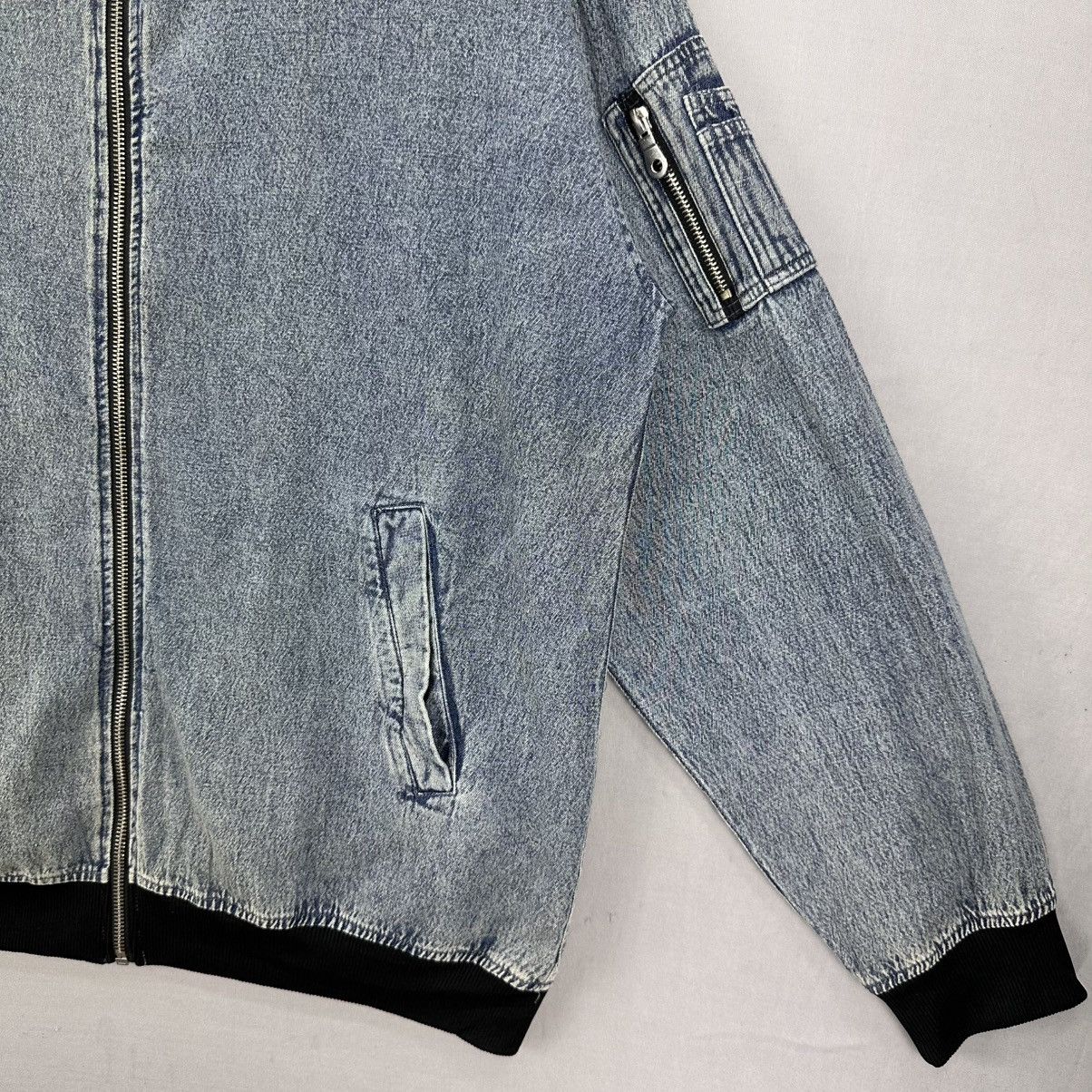 Japanese Brand Bomber Jacket With Big Patch Power of Words Size US L / EU 52-54 / 3 - 3 Thumbnail