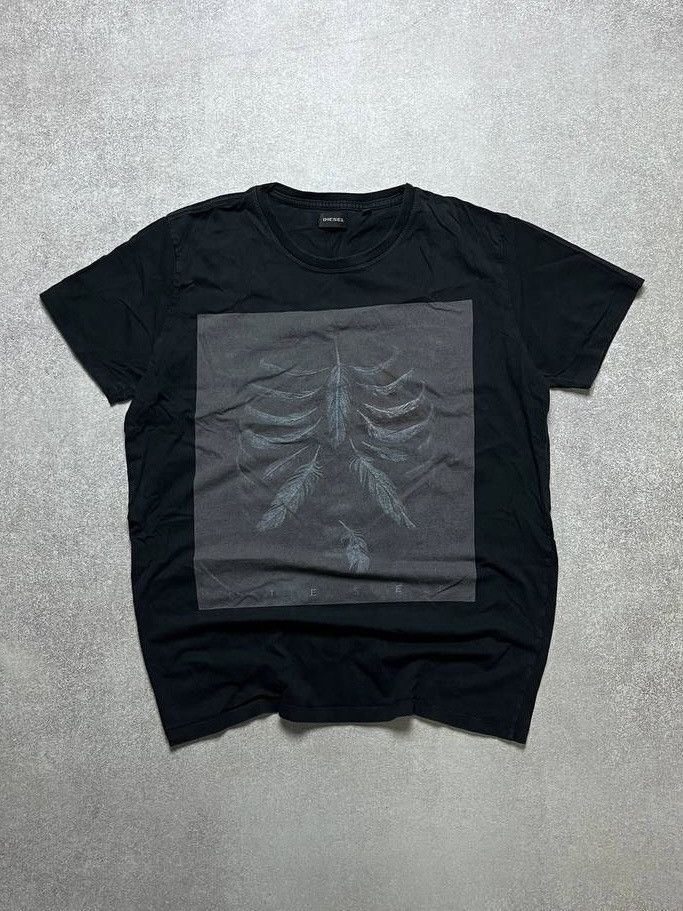 Diesel VINTAGE DIESEL BONES GRUNGE BOXY T-SHIRT XL Size US XL / EU 56 / 4 - 1 Thumbnail