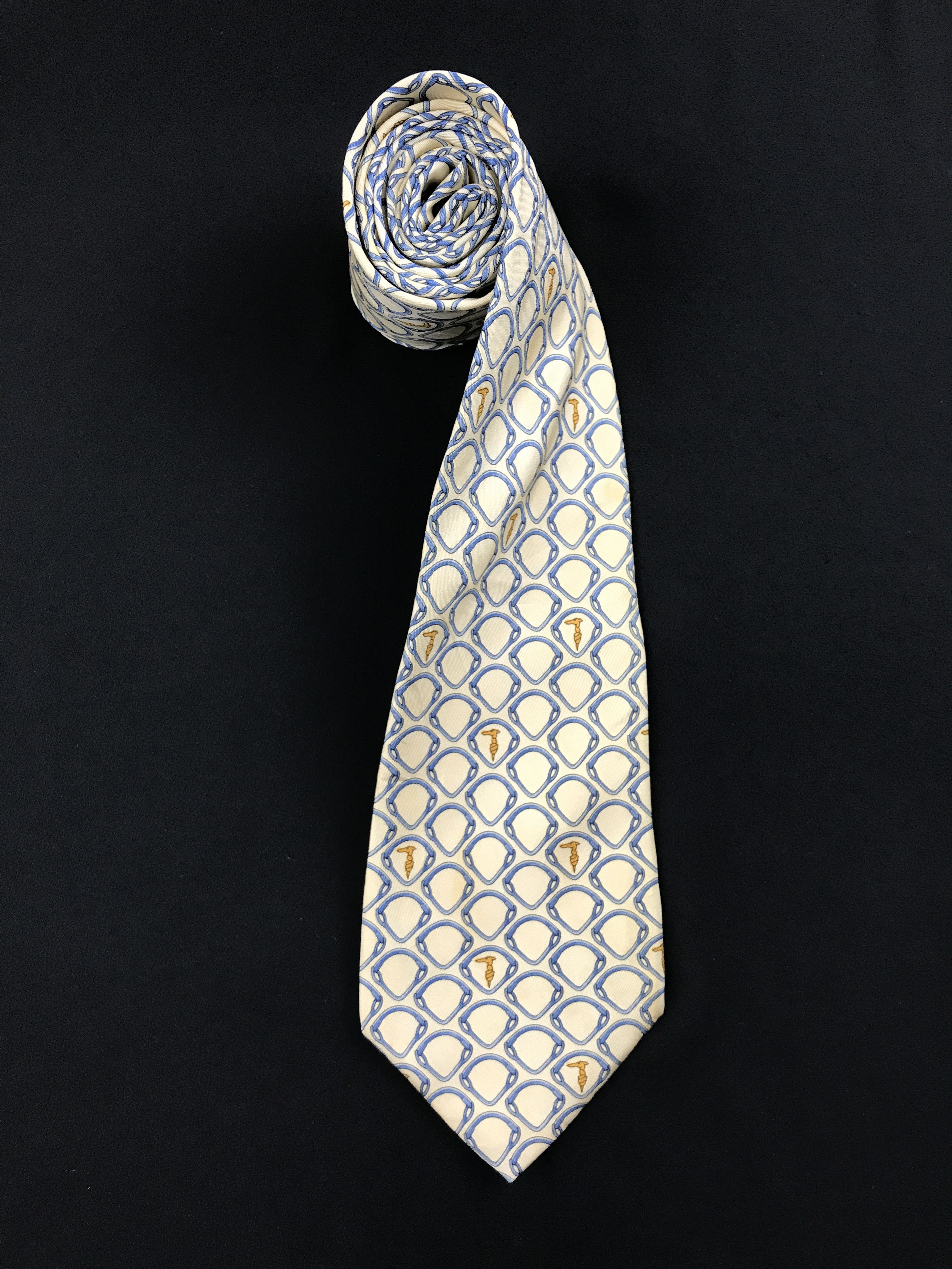 Trussardi × Vintage Vintage Trussardi Silk Necktie Size ONE SIZE - 2 Thumbnail