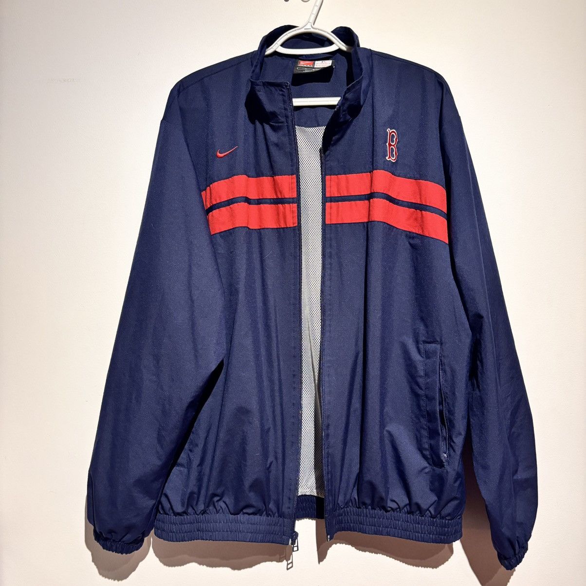 Nike Vintage Y2K Nike Boston Red Sox Zip Jacket Windbreaker MLB Size US L / EU 52-54 / 3 - 10 Thumbnail