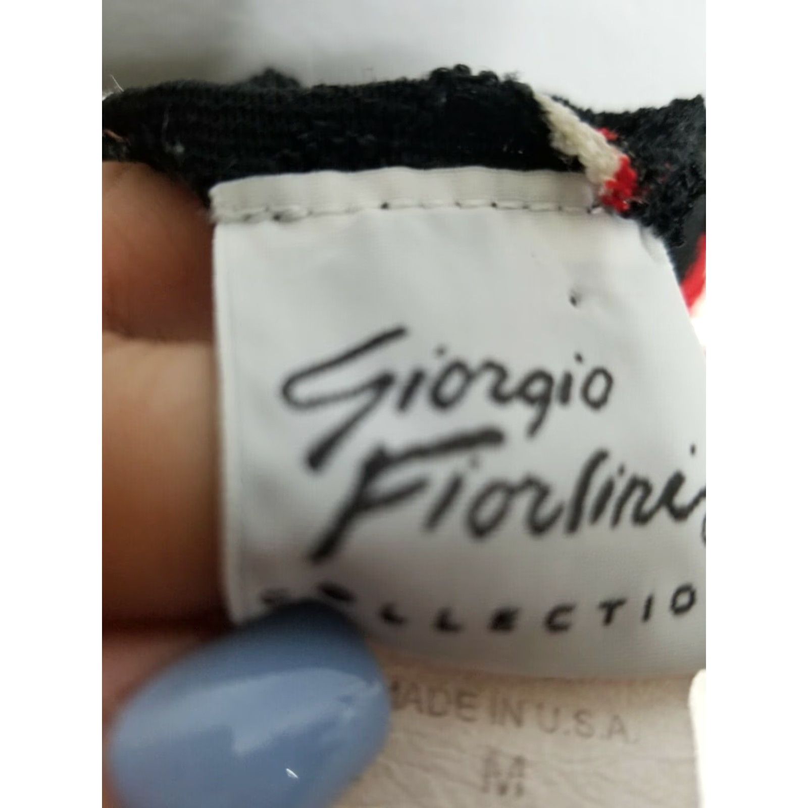 Vintage VINTAGE Giorgio Fiorlini Blouse M Black Lace See Thru Back Daisy See Thru Back US Womens Top Cropped 90s Sleeves Cap Scoop Neck Slim Regular Size M / US 6-8 / IT 42-44 - 5 Thumbnail