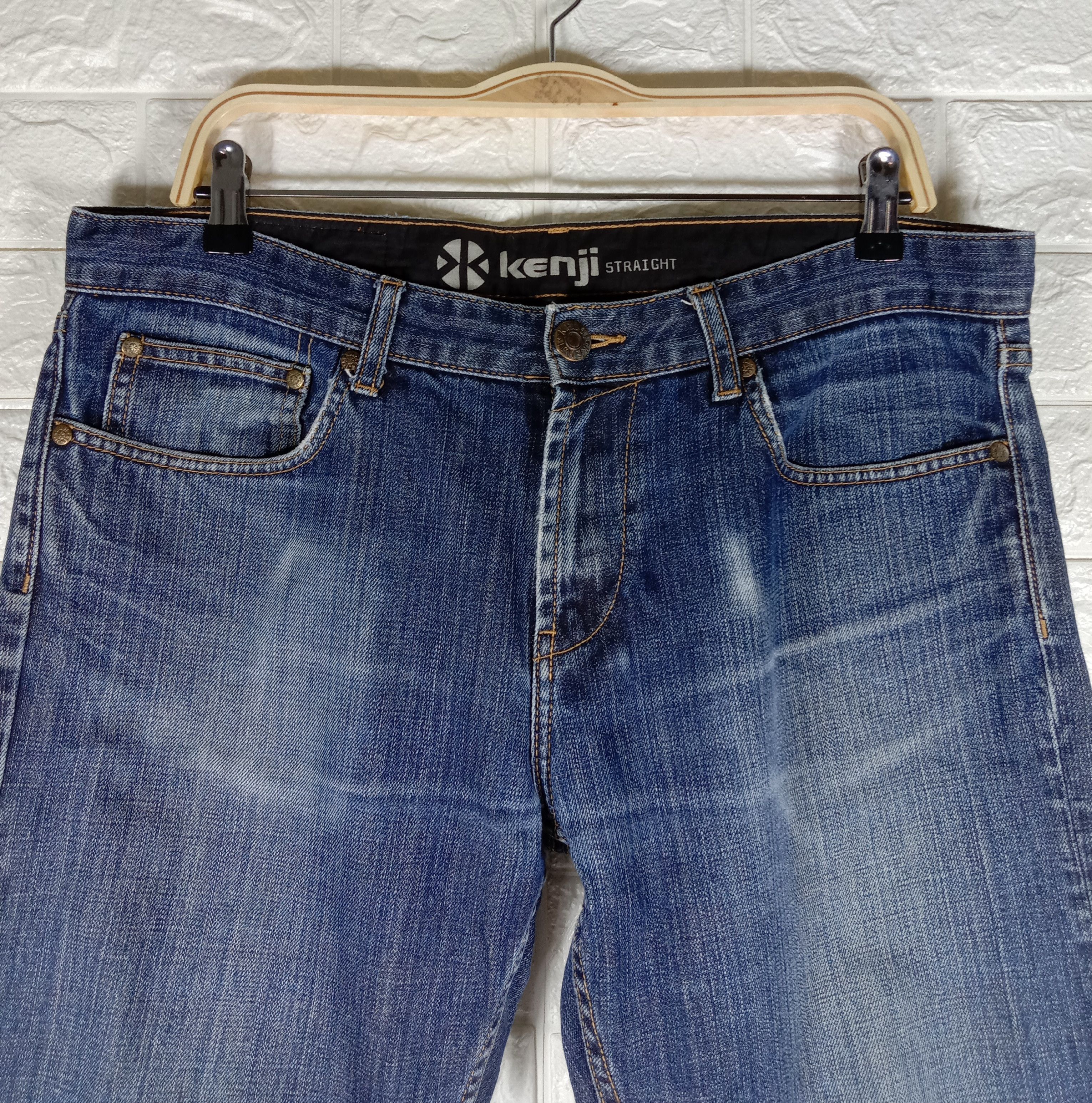 Japanese Brand Vintage Japanese Brand Kenji Straight Cut Blue Wash Jeans Size US 36 / EU 52 - 2 Thumbnail