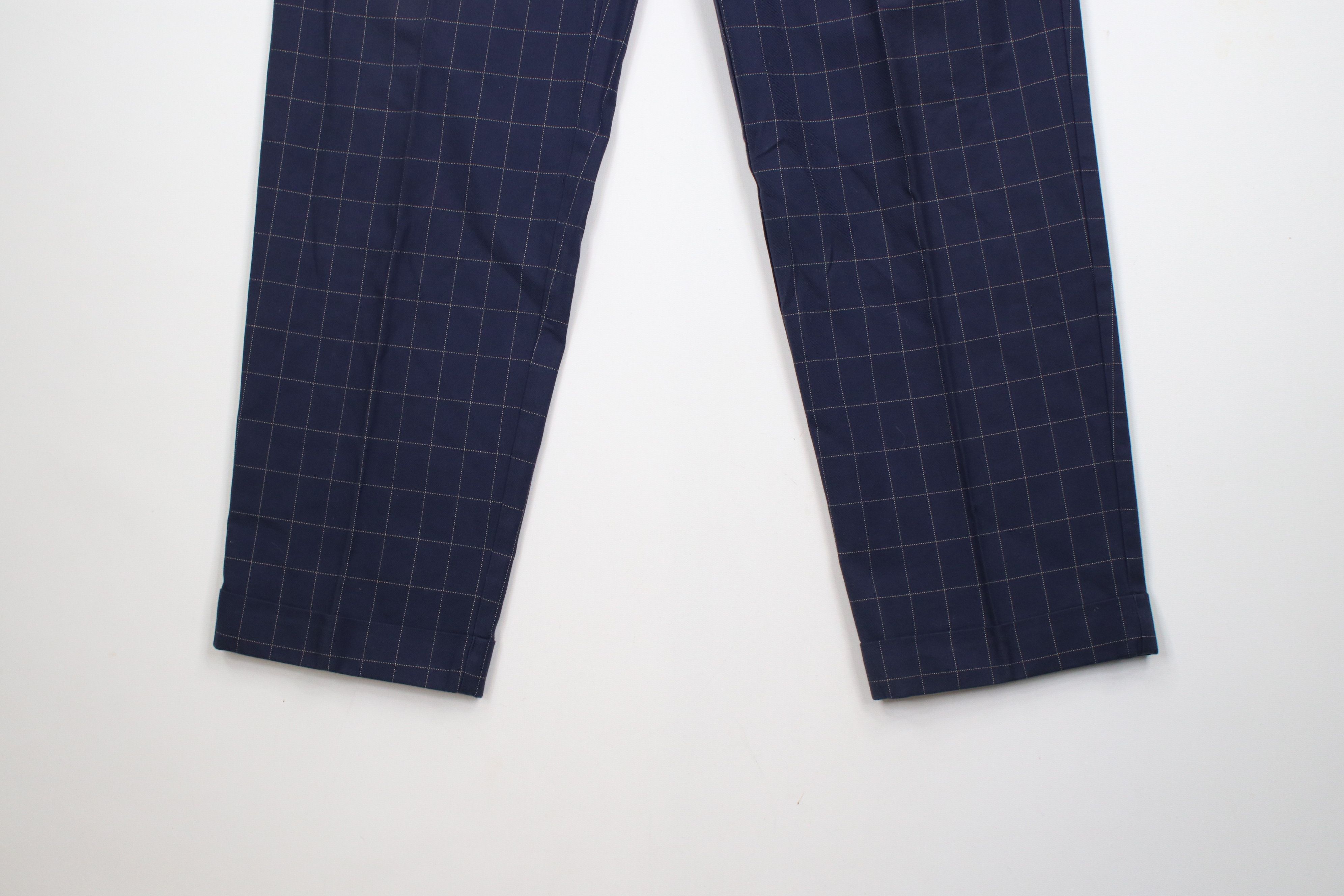 Tommy Hilfiger × Vintage Vintage 90s Tommy Hilfiger Cuffed Chino Pants Blue Plaid Size US 30 / EU 46 - 4 Thumbnail