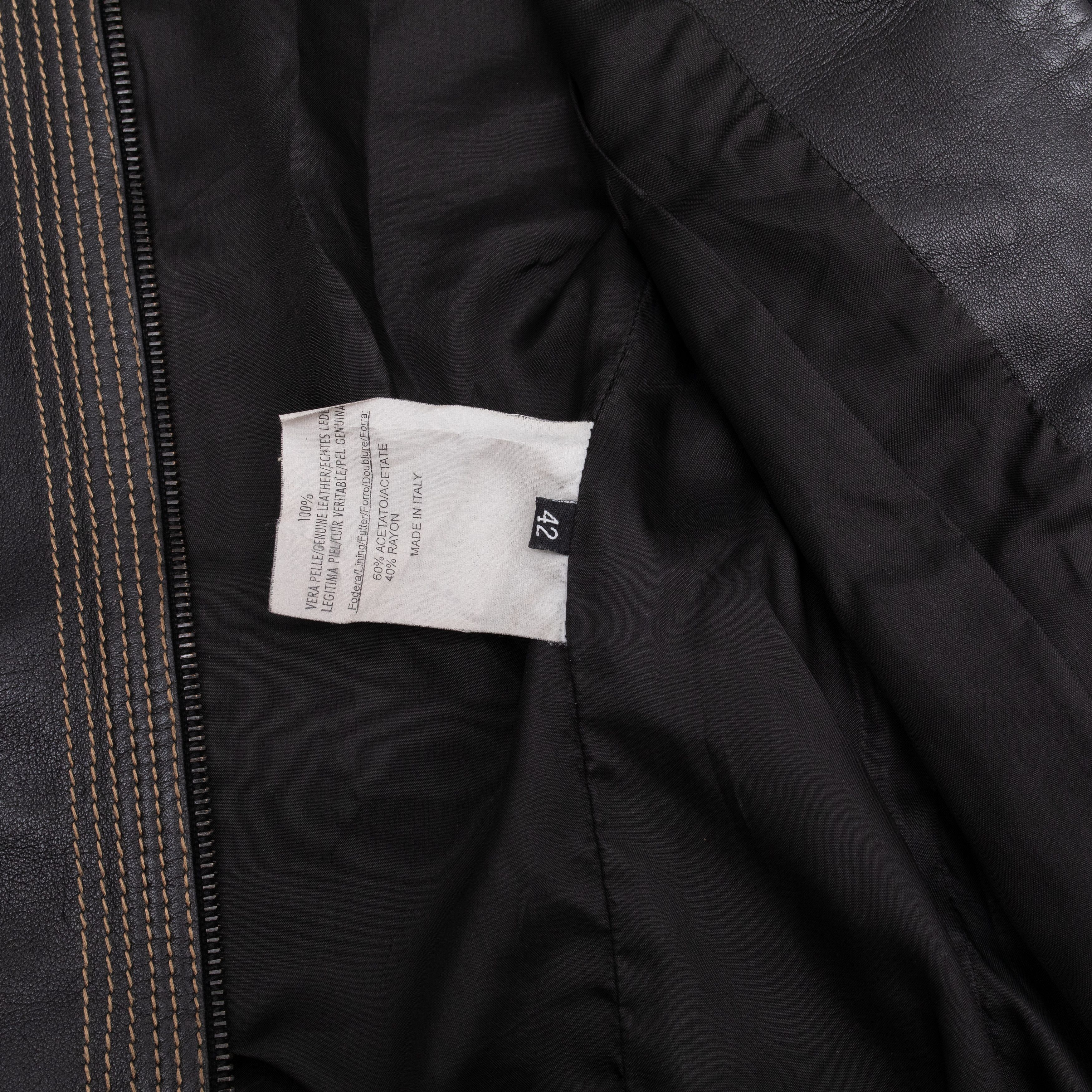 Tombolini TOMBOLINI Leather Jacket Size M / US 6-8 / IT 42-44 - 4 Thumbnail