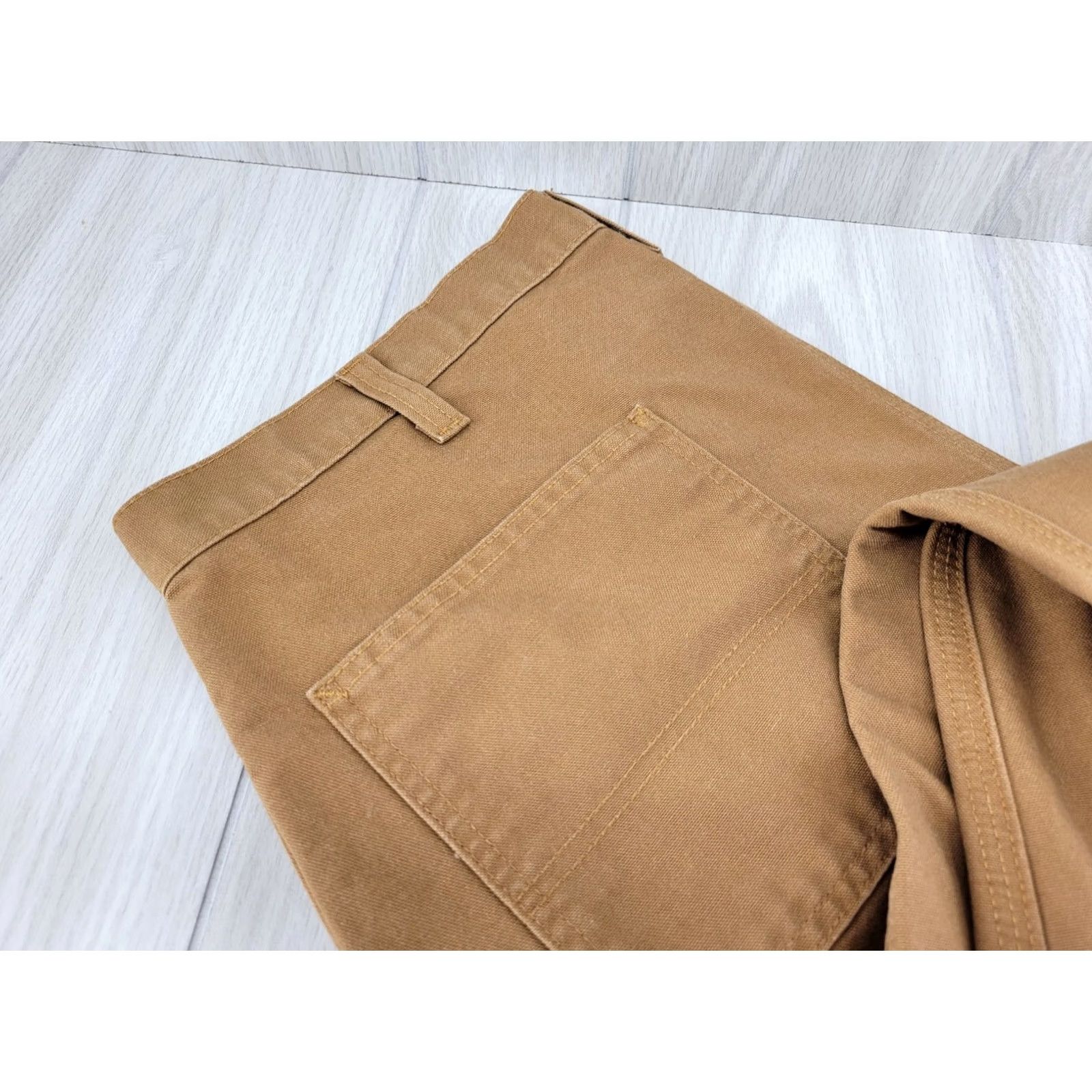 Carhartt VINTAGE Carhartt Men’s Carpenter Dungaree Pants 38x34 Brown 383-51 #2 Size US 38 / EU 54 - 6 Thumbnail