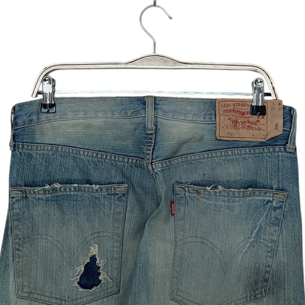 Levi's × Vintage Vintage Levis 501 Made In Usa Jeans 1990s Size US 32 / EU 48 - 8 Thumbnail