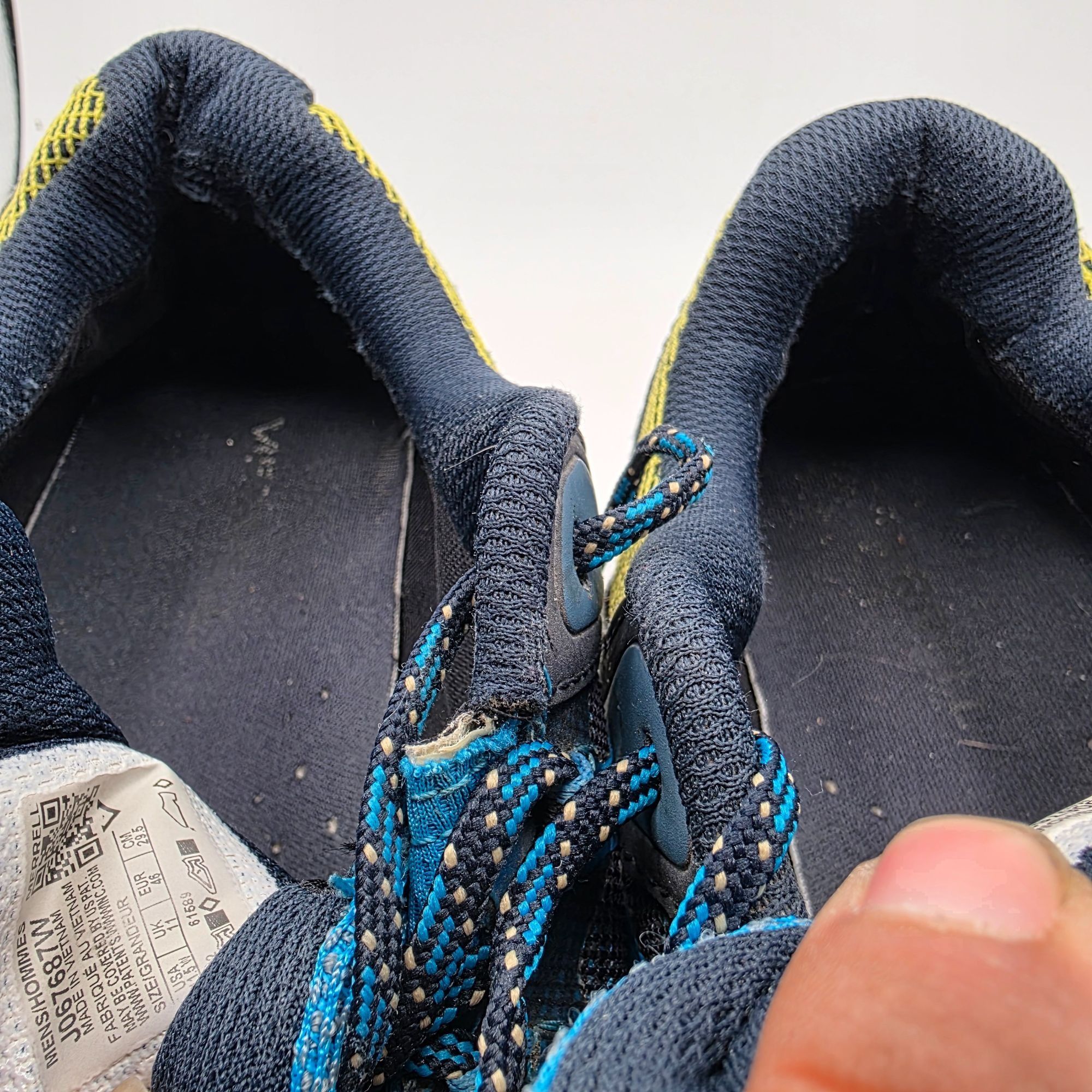 Merrell Merrell Nova 3 GTX Gore Tex Vibram Mens Size 11.5W Wide Blue Size US 11.5 / EU 44-45 - 9 Thumbnail