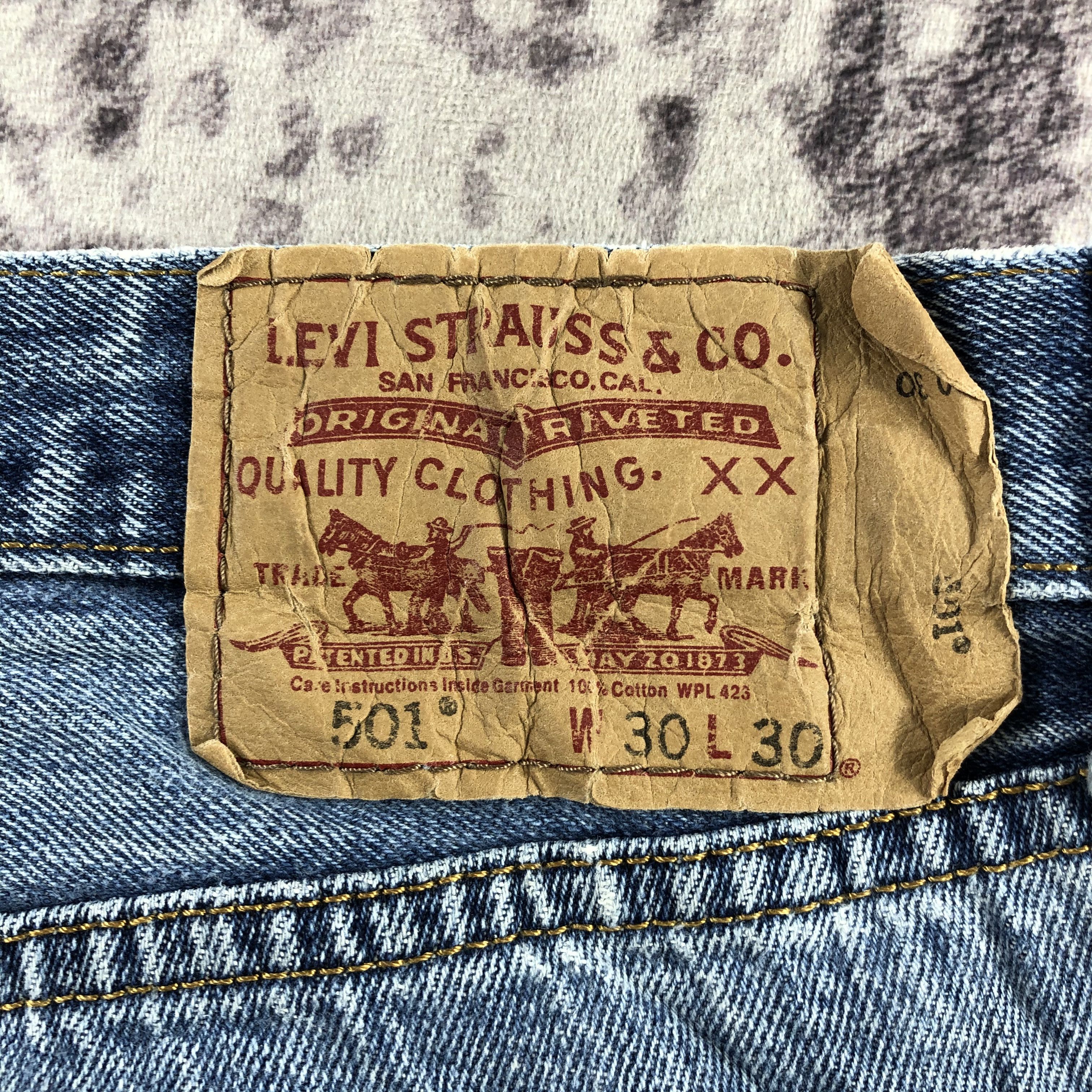Levi's Vintage Blue Wash Levis 501 Jeans-JM3043 Size US 30 / EU 46 - 7 Thumbnail