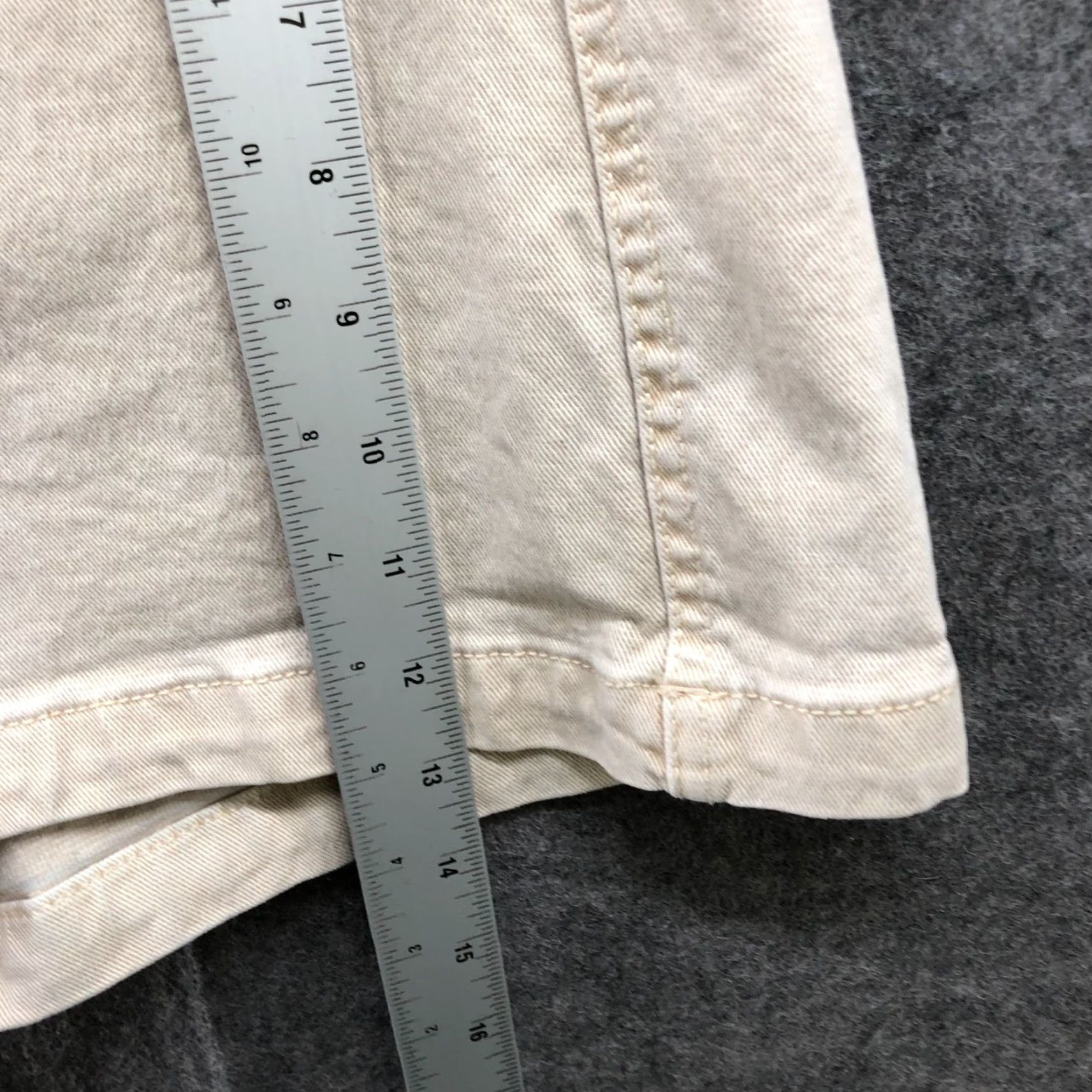 American Eagle Outfitters American Eagle Outfitters Skort Women 0 Beige Denim Wrap Mini Super Stretch Roll Cuff Size 25" / US 0 / IT 36 - 5 Thumbnail