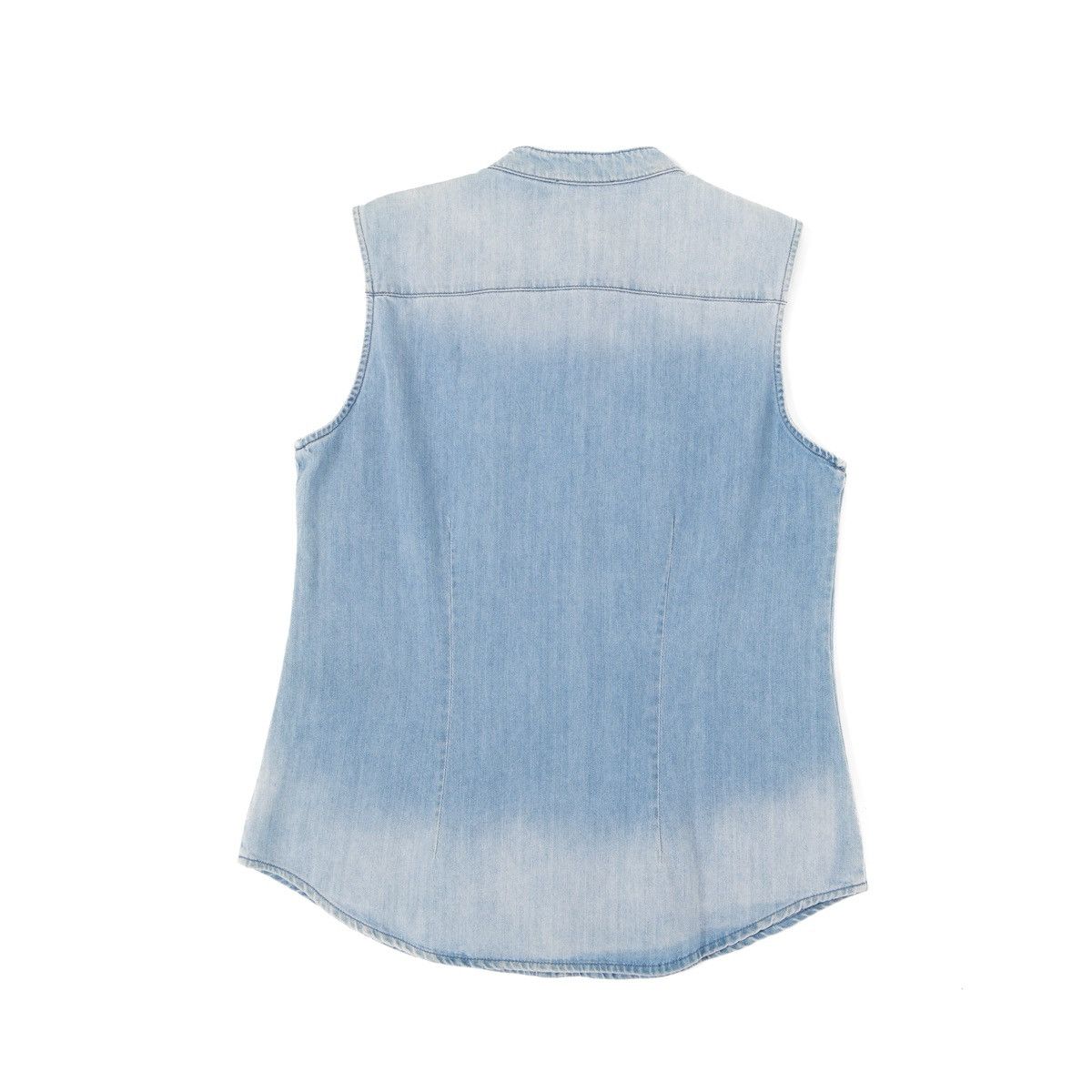 Other Maerz Muenchen Womens Denim Vest Blue Sleeveless Button Up Size M / US 6-8 / IT 42-44 - 4 Thumbnail