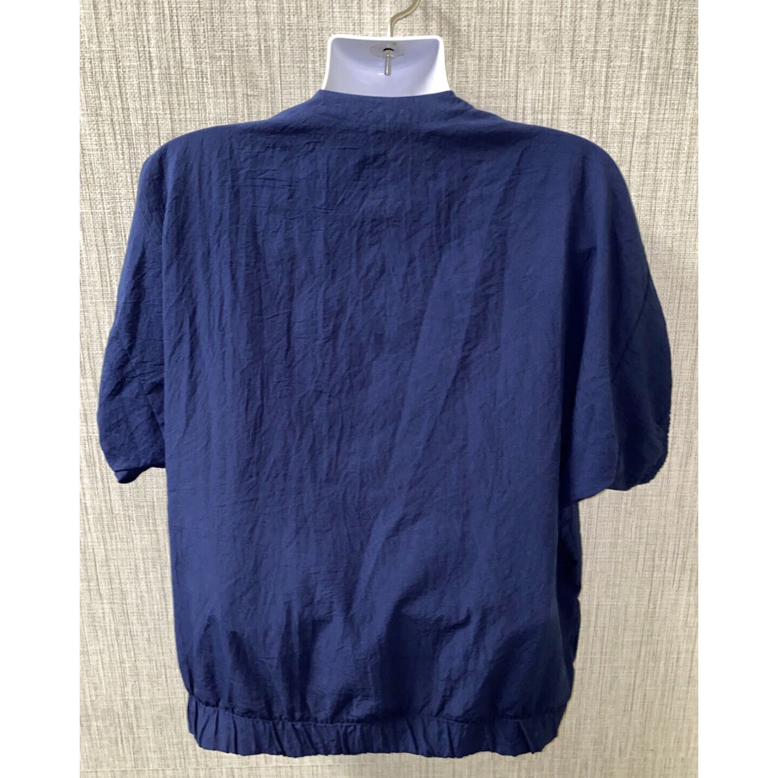 Vintage Men's Long Sleeve Cotton Shirt XL Blue Flag/Boat Casual 1/2 Button Front Size US XL / EU 56 / 4 - 5 Thumbnail