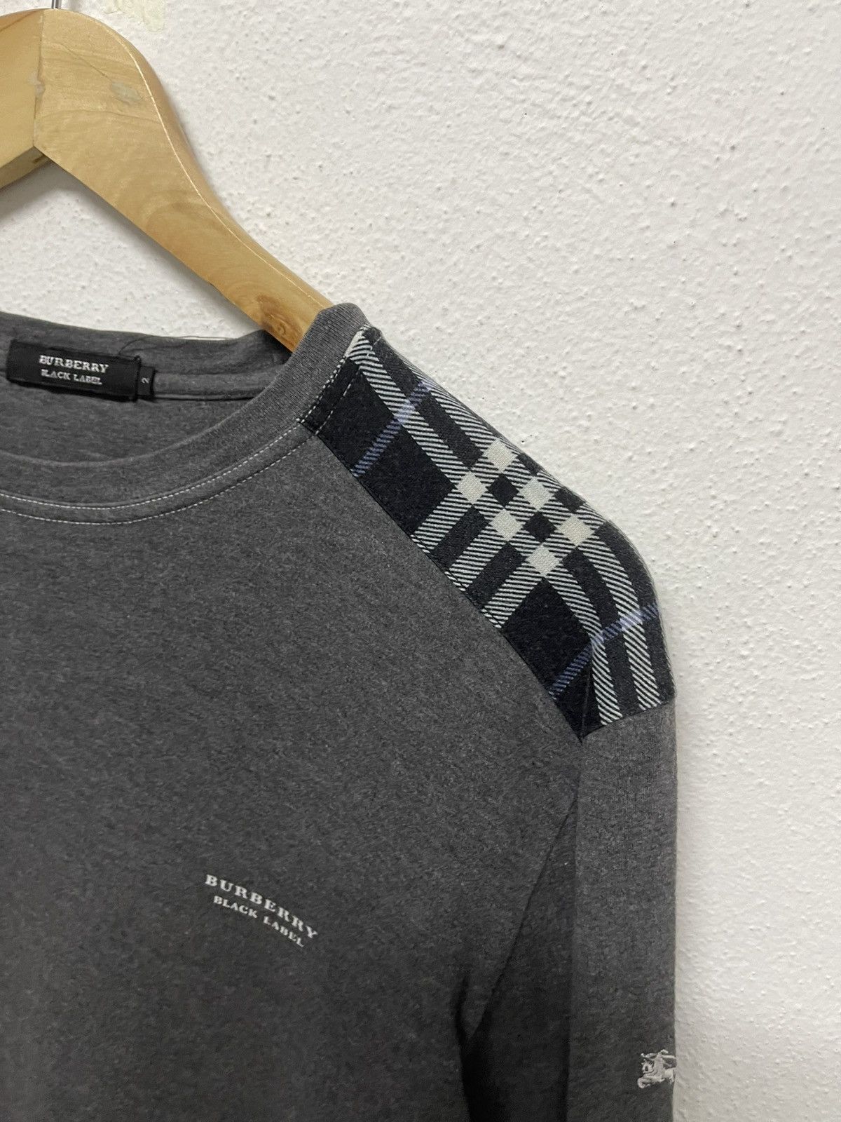 Burberry × Japanese Brand × Vintage 90s BURBERRY BLACK LABEL NOVA CHECK SHOULDER LONG SLEEVE Size US S / EU 44-46 / 1 - 7 Thumbnail
