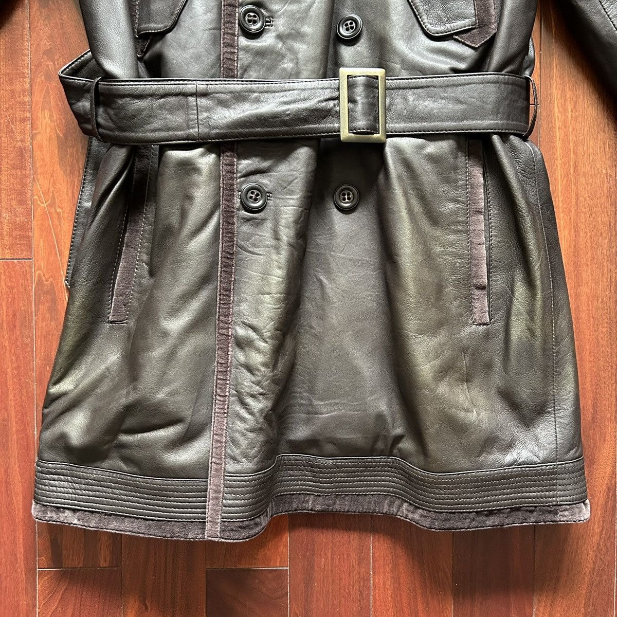 Roberto Cavalli Roberto Cavalli Genuine Leather Trench Coat Size US M / EU 48-50 / 2 - 4 Thumbnail