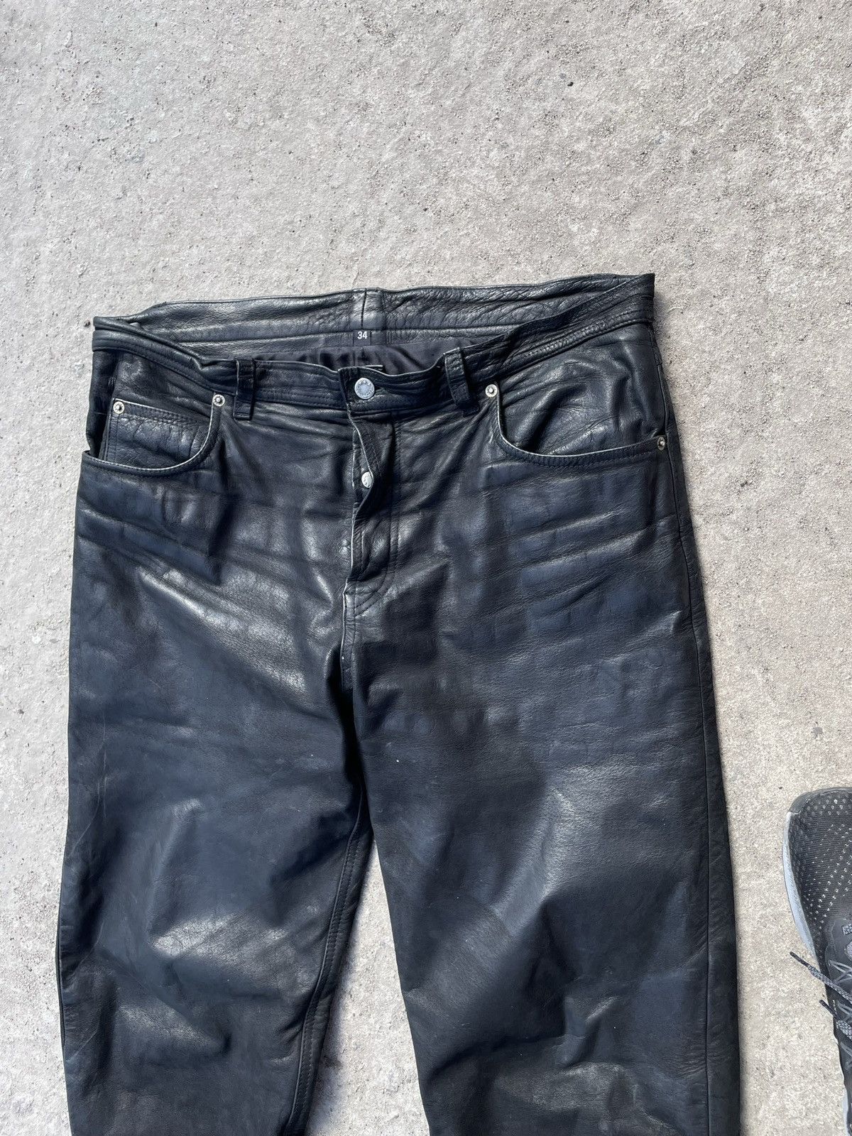 Genuine Leather Leather Vintage Avant Garde Y2K Hype Opium Pants Offset Size US 34 / EU 50 - 7 Thumbnail