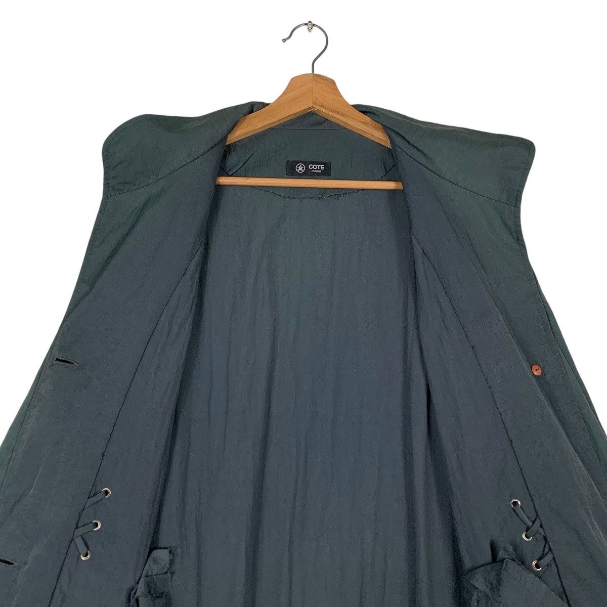 Japanese Brand COTE PARIS Long Coat Avant Garde #1302-C59 Size M / US 6-8 / IT 42-44 - 13 Thumbnail