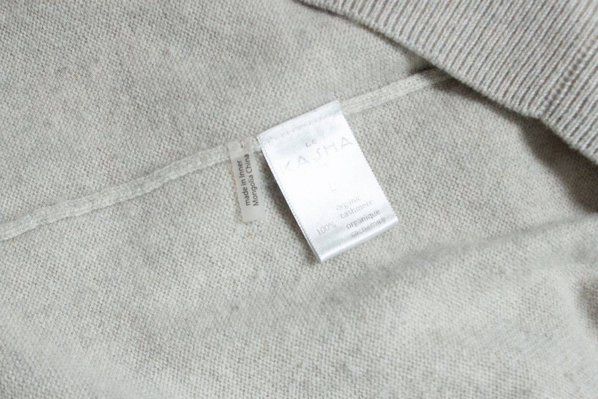 Other Le Kasha, Grey long sleeve cashmere polo Size US L / EU 52-54 / 3 - 6 Thumbnail