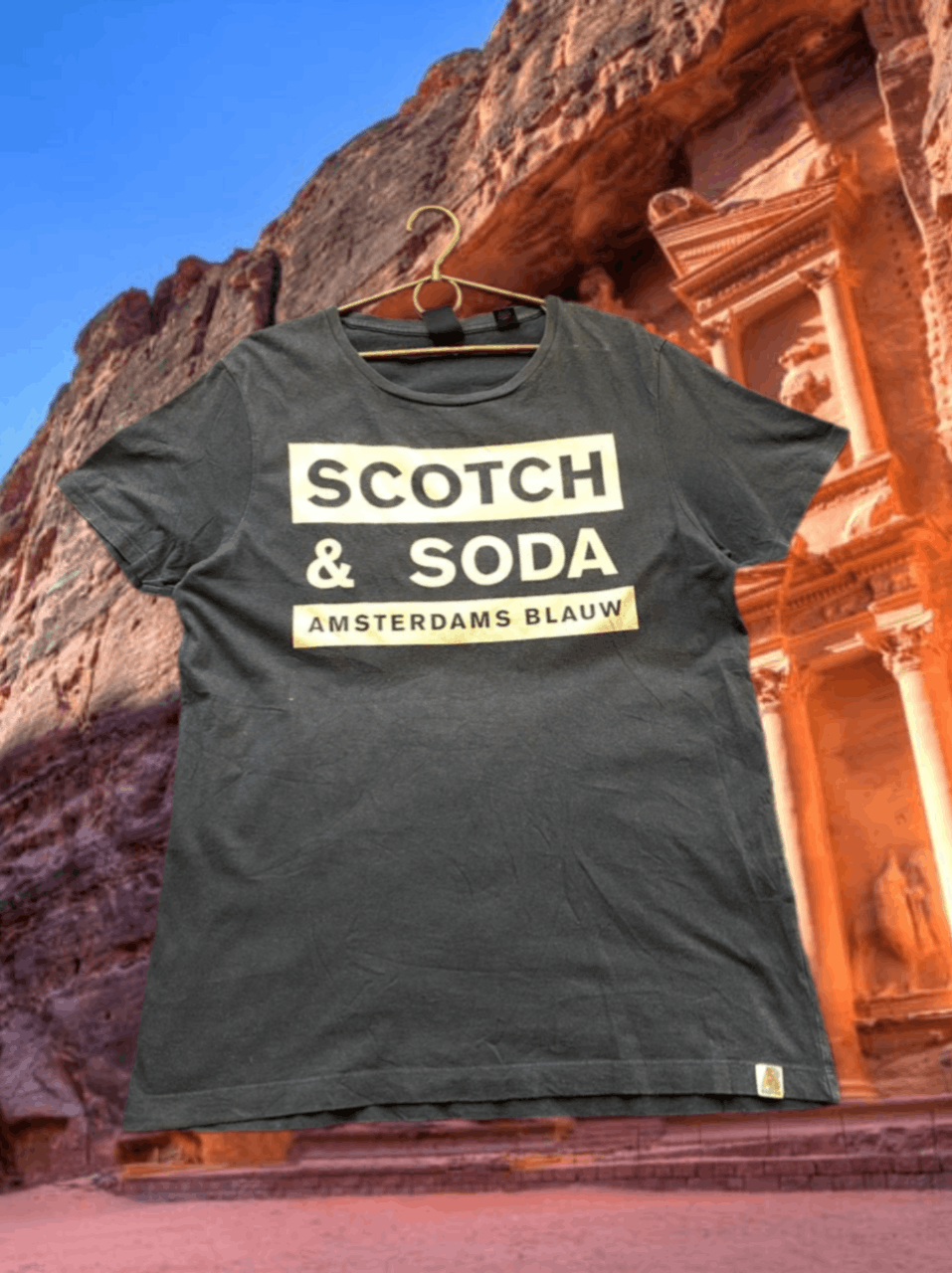 Scotch & Soda Scotch & Soda Amsterdam Blauw Classic T Shirt center logo Size US M / EU 48-50 / 2 - 1 Thumbnail