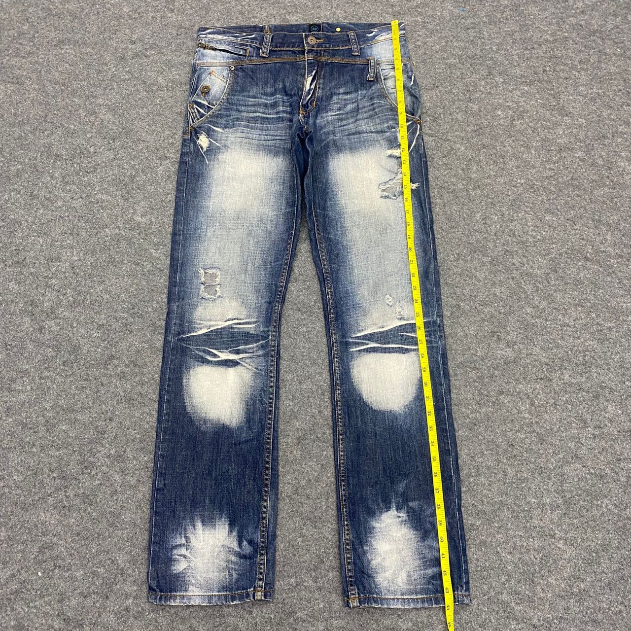 If Six Was Nine 💥Best Offer💥Vintage Japanese Brand Distressed Denim Size US 34 / EU 50 - 3 Thumbnail