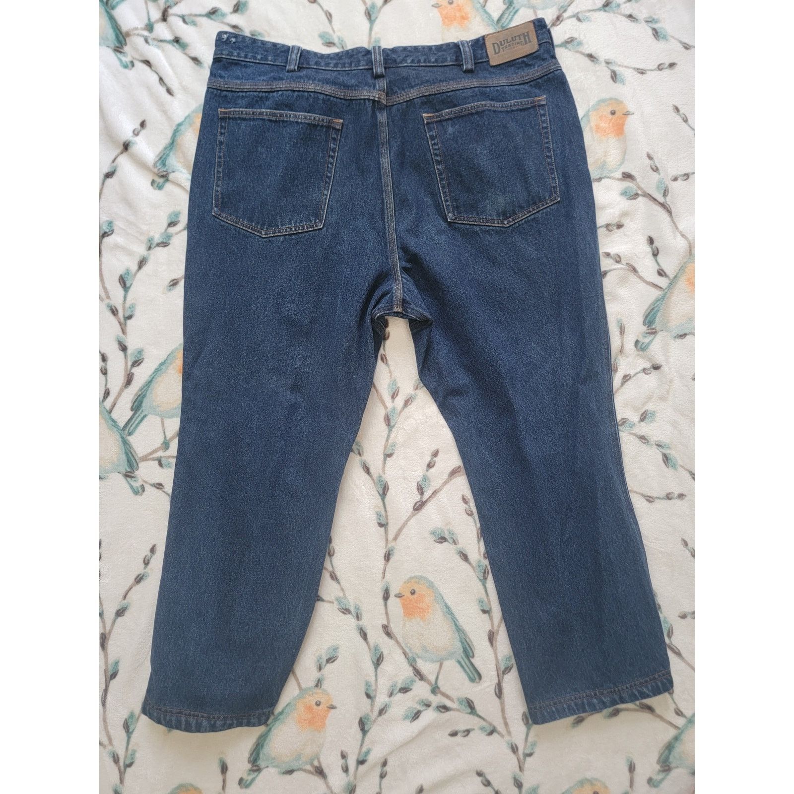 Duluth Trading Company Duluth Trading Co Men's Dark Blue Denim Jeans - Size 42x28 Size US 42 / EU 58 - 2 Thumbnail