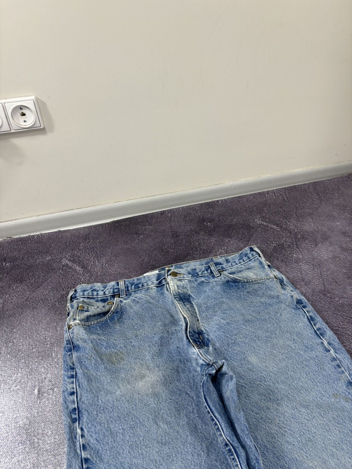 Carhartt Vintage Carhartt Relaxed Fit USA Faded Blue Baggy Jeans Size US 42 / EU 58 - 11 Thumbnail