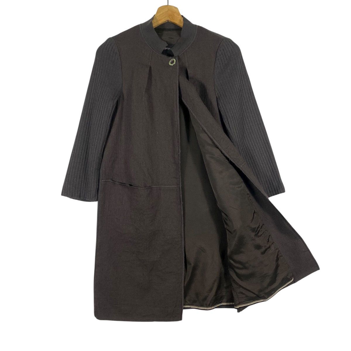 Other Cividini Italy Wool/Knit Button Jacket Size 40 Dark Brown Size S / US 4 / IT 40 - 7 Thumbnail