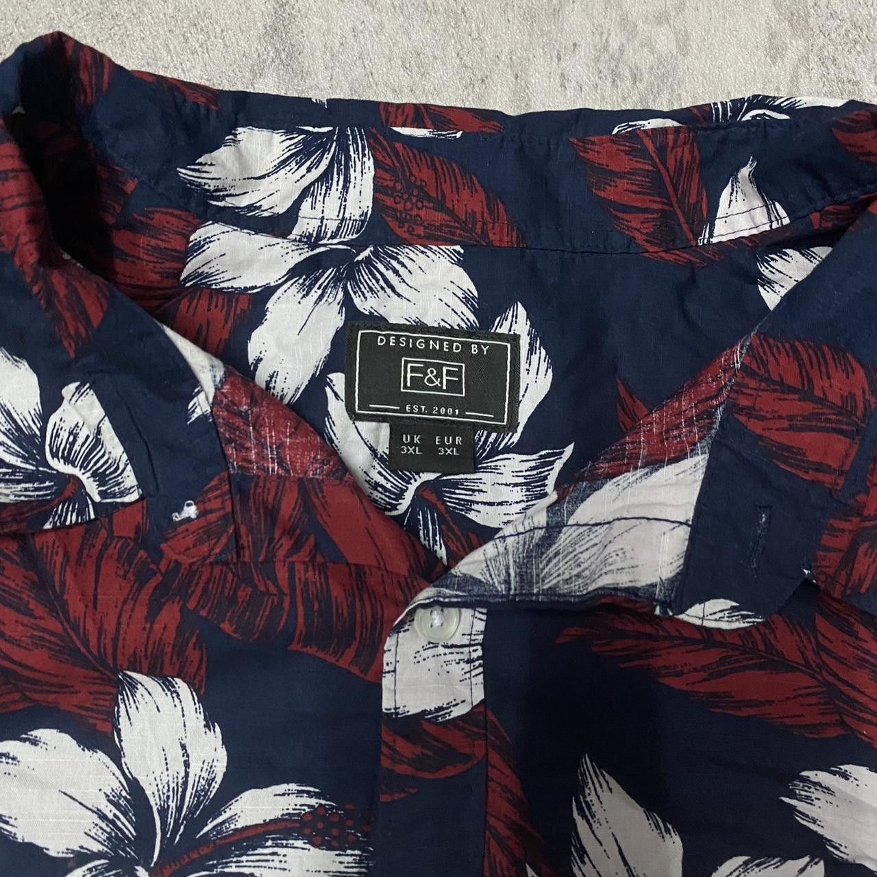 Other Navy and red floral button-up shirt #floralshirt Size US XXL / EU 58 / 5 - 3 Thumbnail
