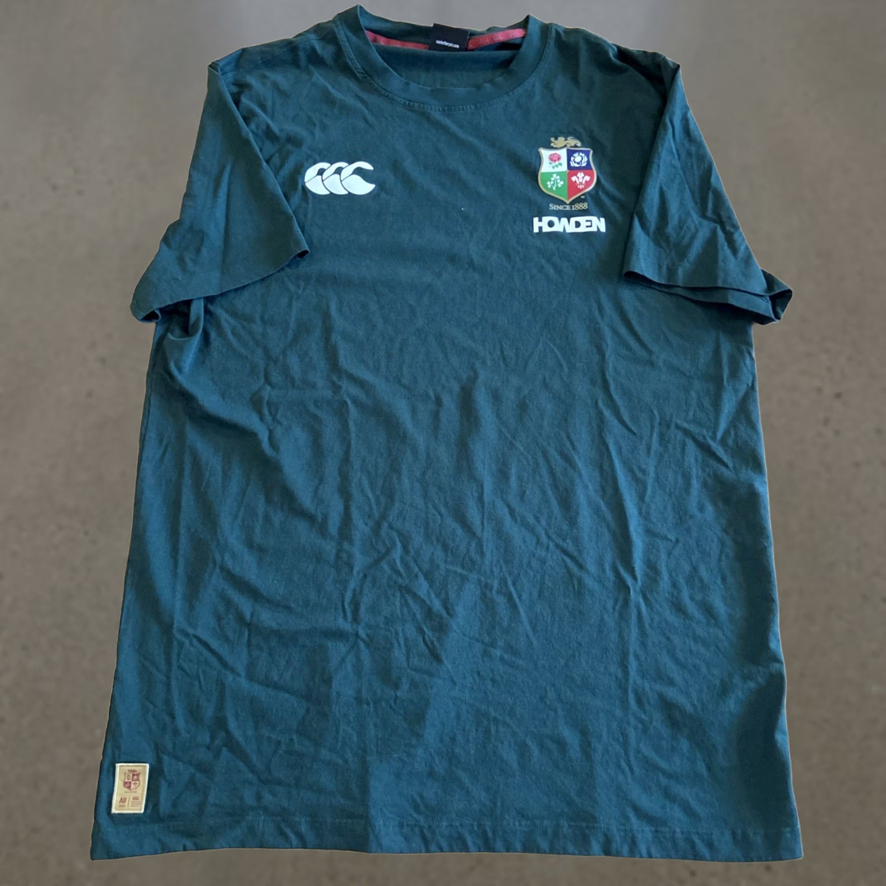 Vintage VINTAGE Canterbury Ruby T Shirt 2XL Mens Crew Neck Gray Logo British & Irish Lions Crest Size US XXL / EU 58 / 5 - 1 Thumbnail