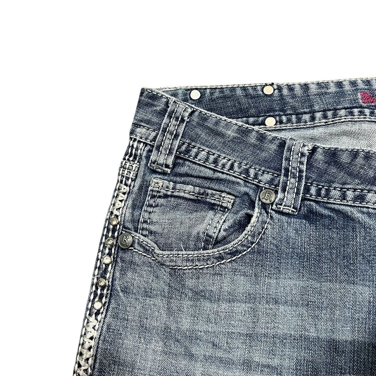 14th Addiction 2000s Style Love Rise Flared Denim Pant Lgb Style Ifsix Size US 34 / EU 50 - 6 Thumbnail