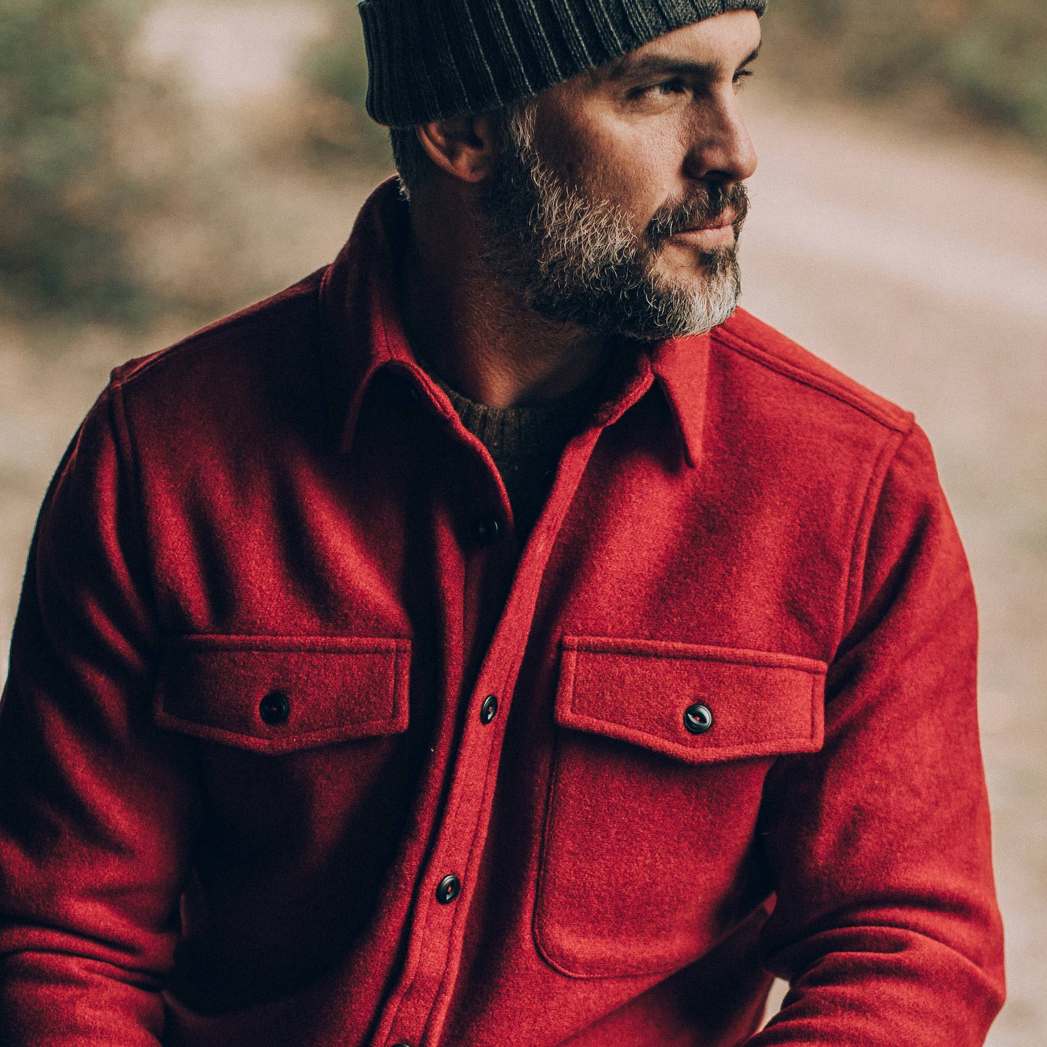 Taylor Stitch Taylor Stitch Maritime Shirt Jacket Clifford Red Wool Small Size US S / EU 44-46 / 1 - 14 Thumbnail