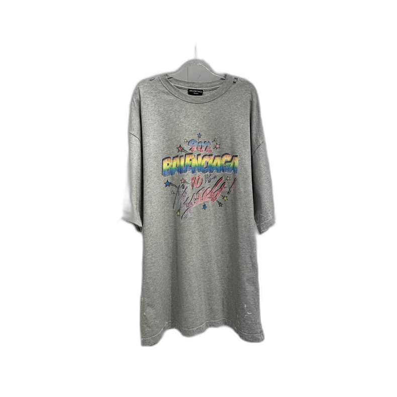 Balenciaga Balenciaga Cartoon Logo Print Short Sleeve Size US L / EU 52-54 / 3 - 1 Thumbnail