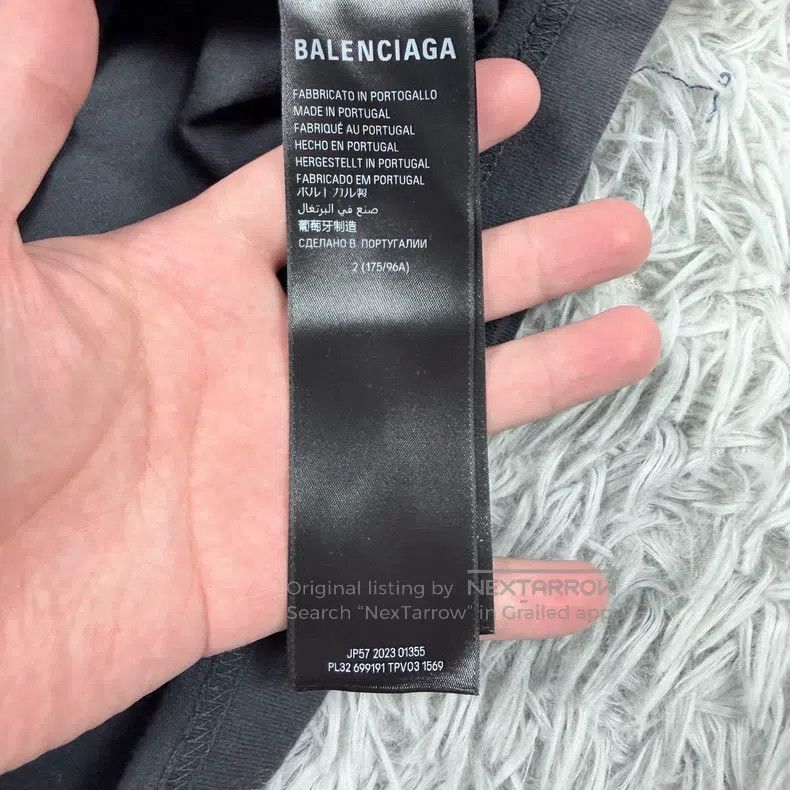 Balenciaga Balenciaga Black long-sleeve sweater with lettering logo p Size US M / EU 48-50 / 2 - 6 Thumbnail