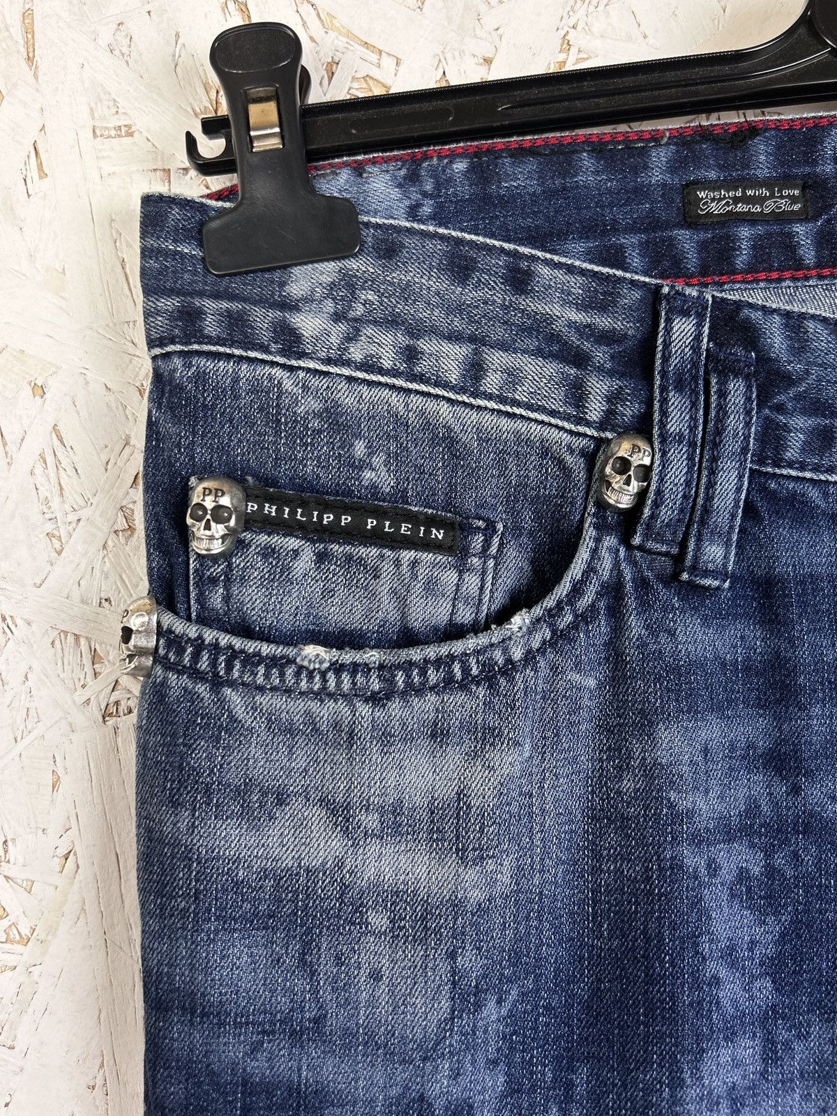 Philipp Plein Philipp Plein Straight Cut Washed Denim Jeans Size 30 Size US 30 / EU 46 - 2 Thumbnail