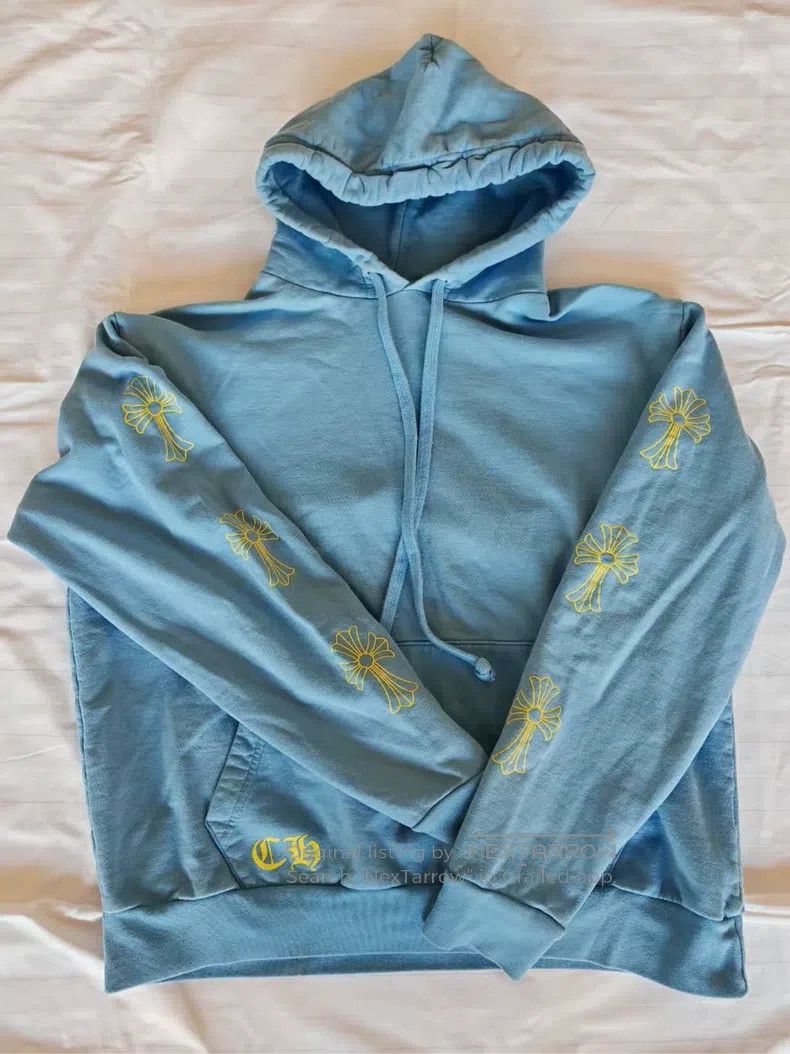 Chrome Hearts CHROME HEARTS Size M Drake sky blue sweater Size US M / EU 48-50 / 2 - 1 Thumbnail