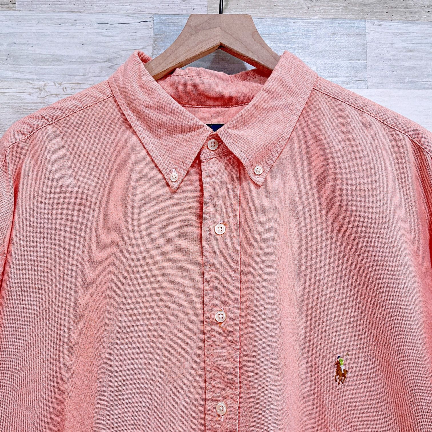 Ralph Lauren Ralph Lauren Classic Fit Oxford Shirt Coral Orange Mens 3XLT Size US XXL / EU 58 / 5 - 2 Thumbnail
