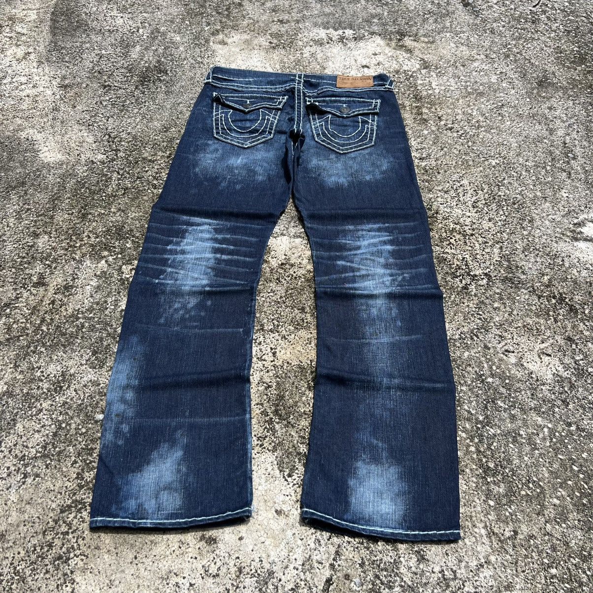 True Religion “TRUE RELIGION” RICKY RELAXED STRAIGHT ACID WASH DENIM JEANS Size US 32 / EU 48 - 1 Thumbnail