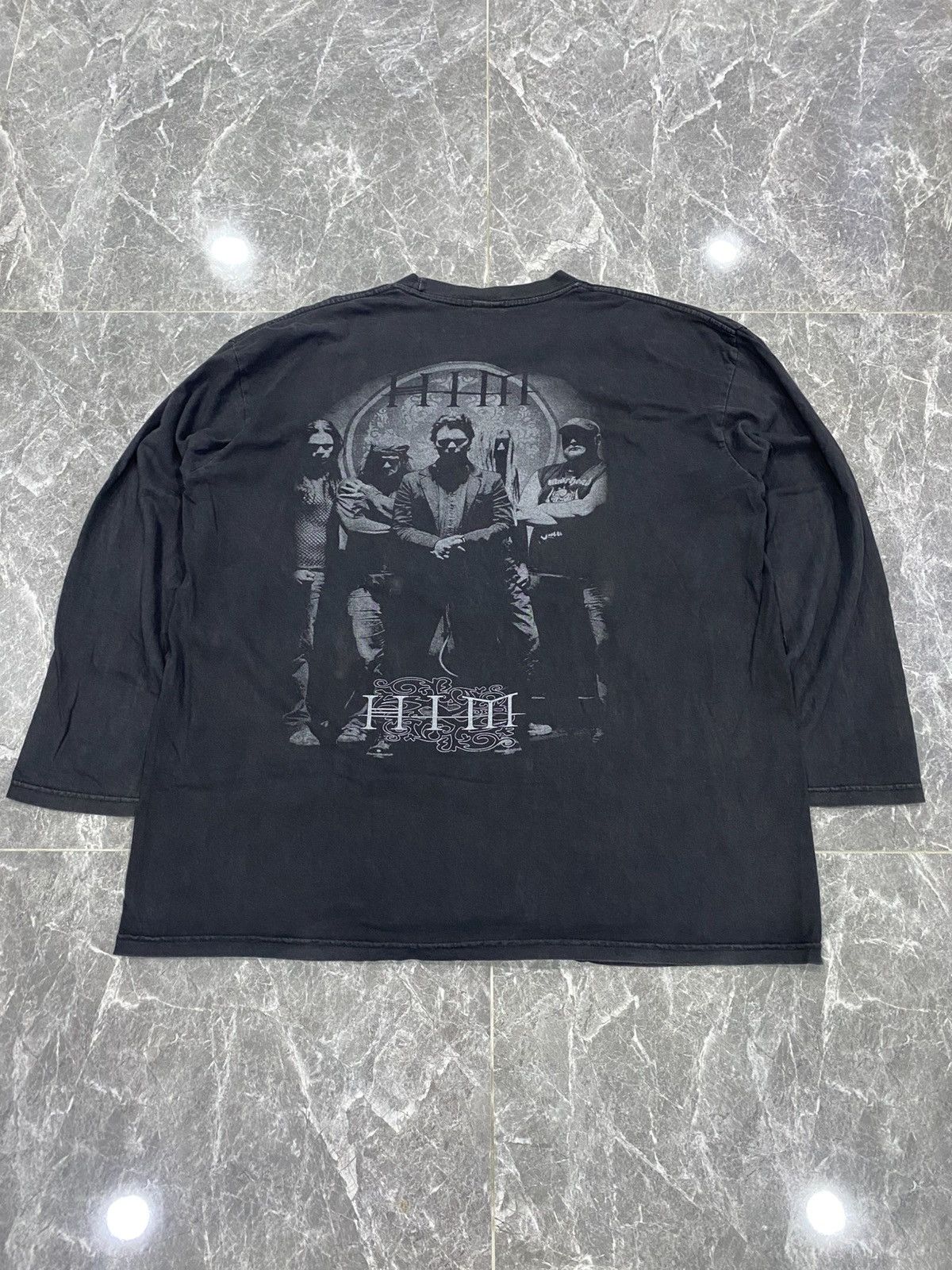 Band Tees Vintage HIM Gothic Rock Band Tshirt Size US XL / EU 56 / 4 - 2 Thumbnail