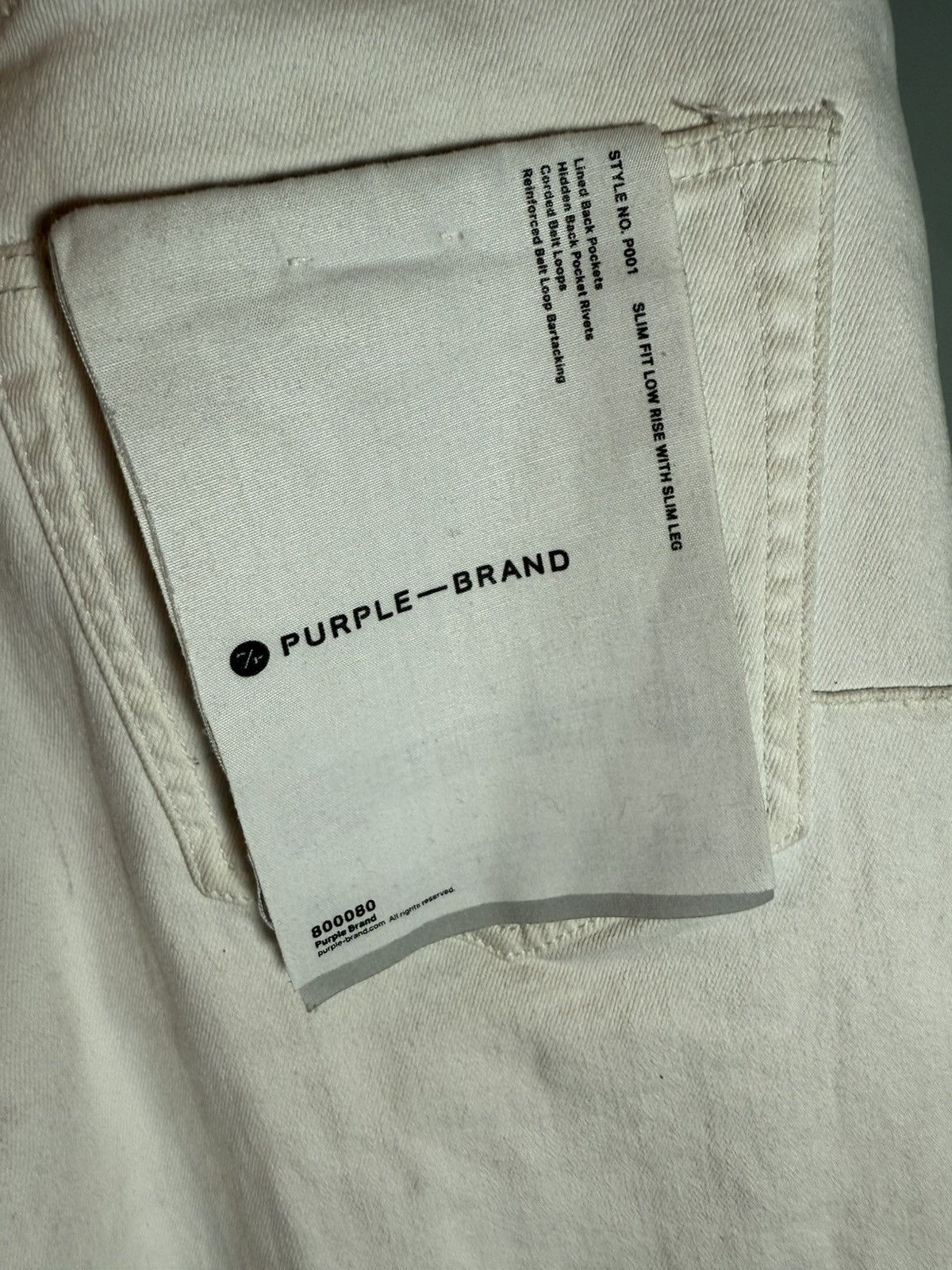 Purple Brand PURPLE Brand White Style No.P001 Size 34 Size US 34 / EU 50 - 1 Thumbnail