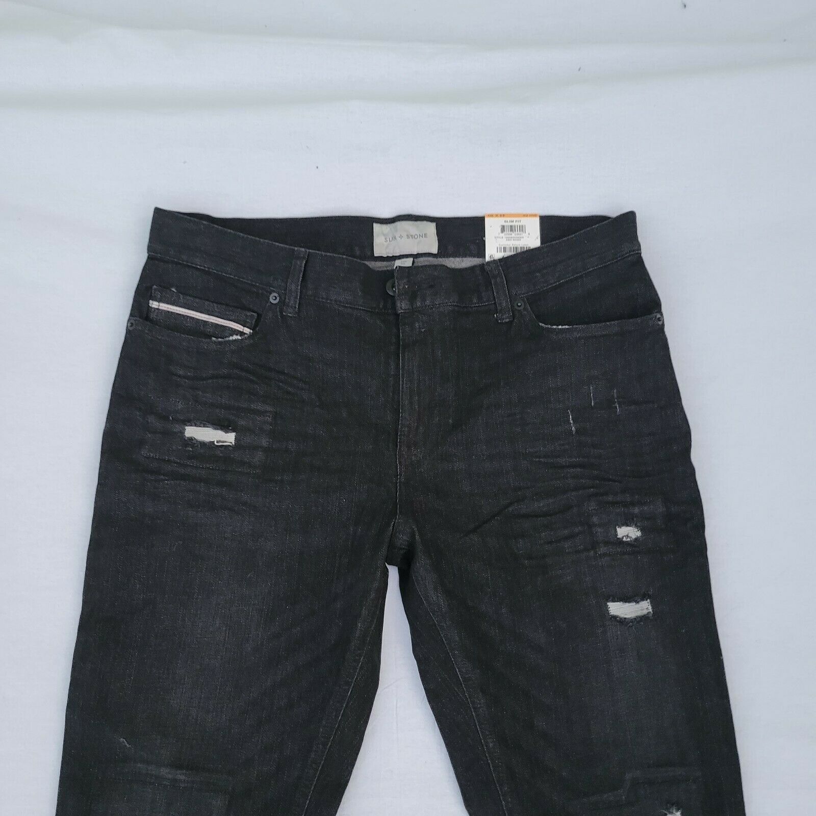 Other Men's Sun Stone Slim Fit Ash Wash Jeans. Size 33x30. B Size US 33 - 3 Thumbnail