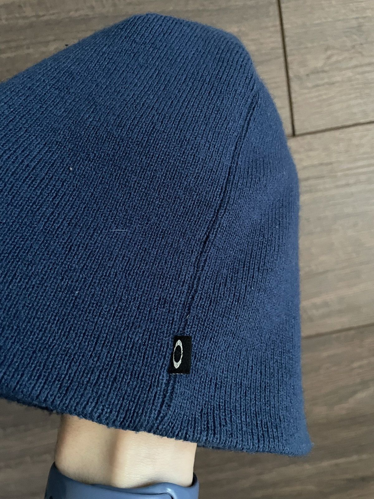 Oakley × Vintage Vintage Oakley Gorpcore Embroidered Logo Y2K Beanie Blue Hat Size ONE SIZE - 5 Thumbnail
