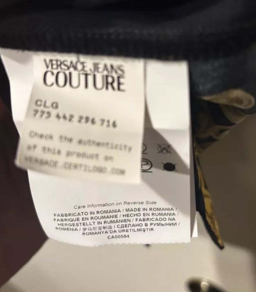Versace NWT $370 VERSACE JEANS COUTURE Shirts In Black Size US XS / EU 42 / 0 - 8 Thumbnail
