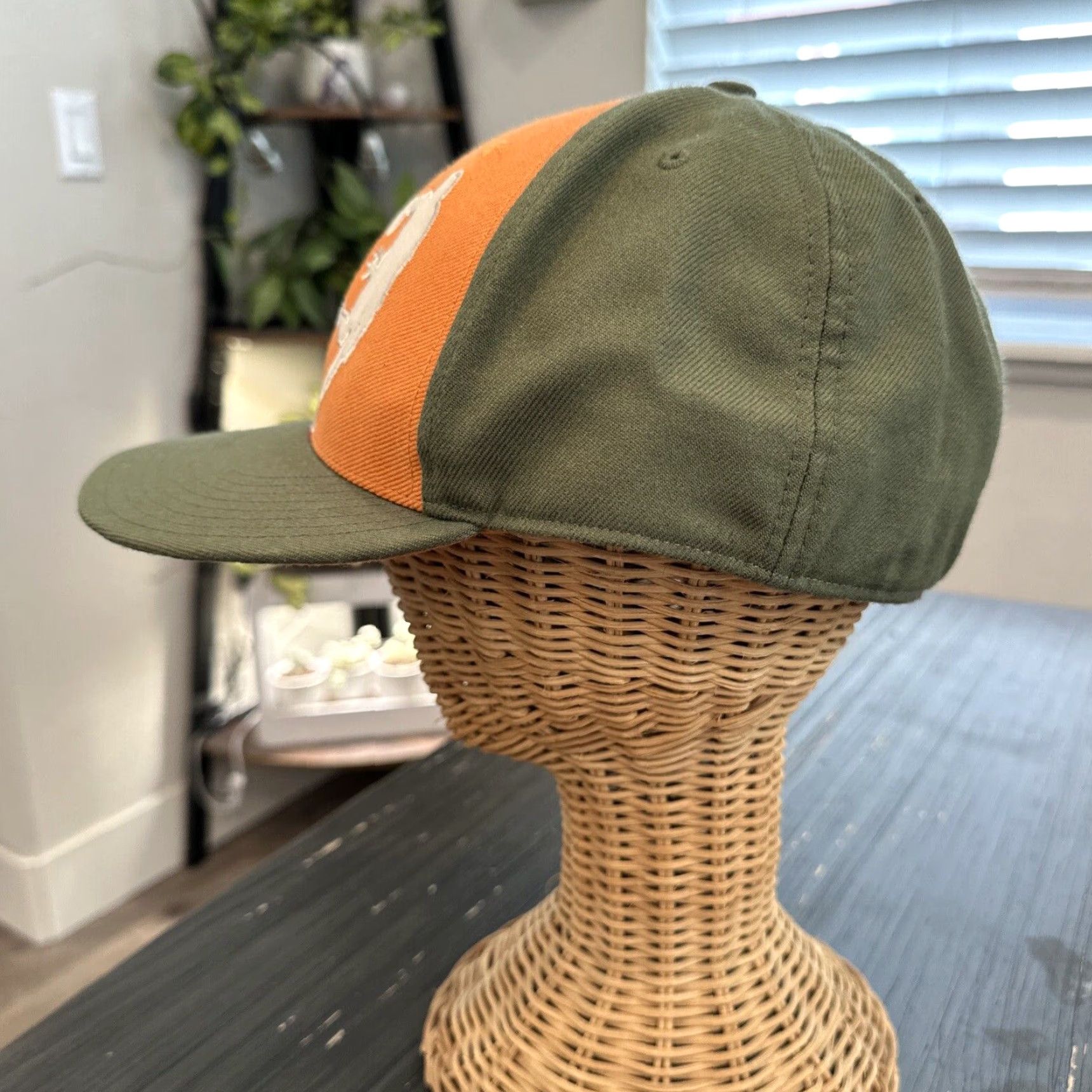 Nike NIKE Air Jordan Jumpman Fitted Baseball Cap 7 3/8 Green Flat Brim Mens Size ONE SIZE - 4 Thumbnail