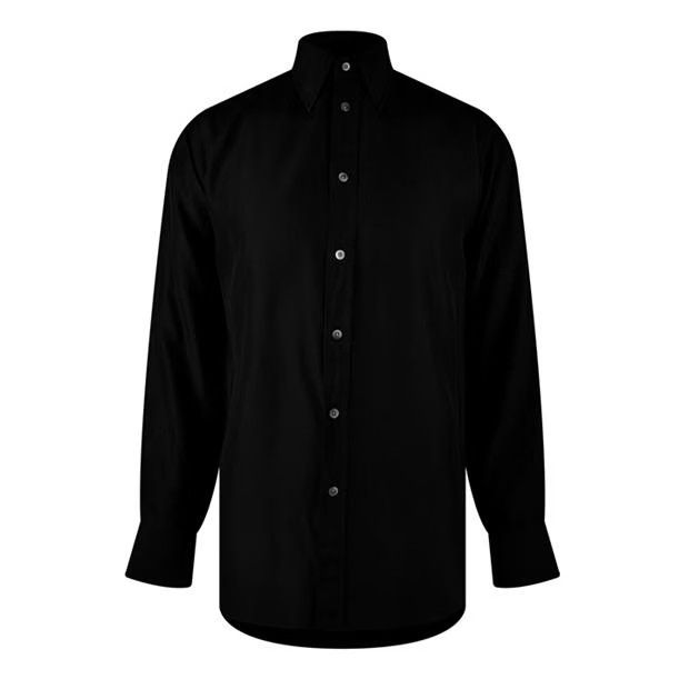 Tom Ford o1g2r1mq0724 Fluid Fit Shirt in Black Size US M / EU 48-50 / 2 - 1 Thumbnail