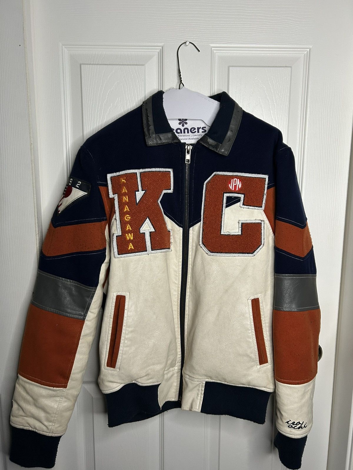 Japanese Brand Vintage All Japan Cities Games Leather Varsity Jacket Size US M / EU 48-50 / 2 - 2 Thumbnail