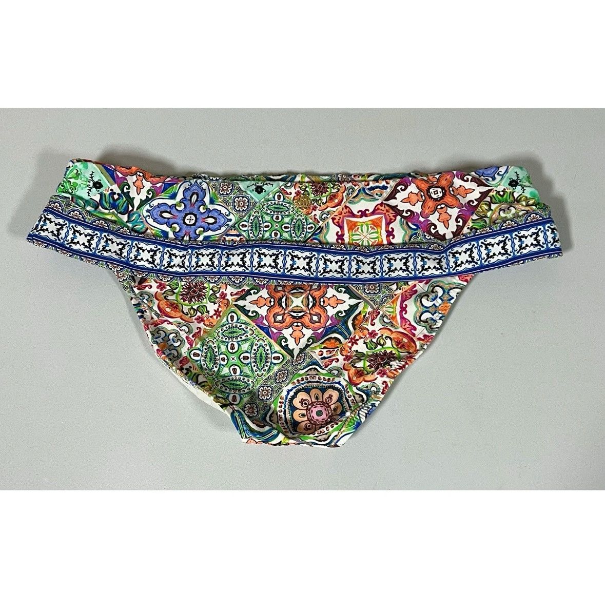 Designer × Nanette Lepore × Vintage Nanette Lepore Paisley Fold-Over Bikini Bottoms Size S 💙✨ Size 27" / US 4 / IT 40 - 4 Thumbnail