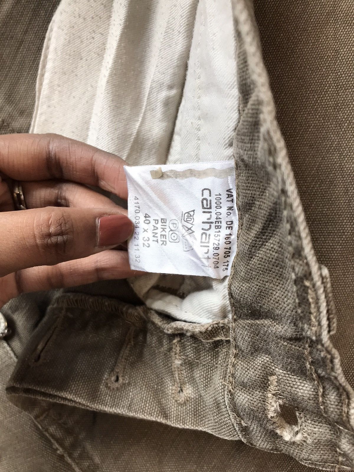 Carhartt × Vintage Vintage Carhartt biker denim pant Size US 42 / EU 58 - 7 Thumbnail