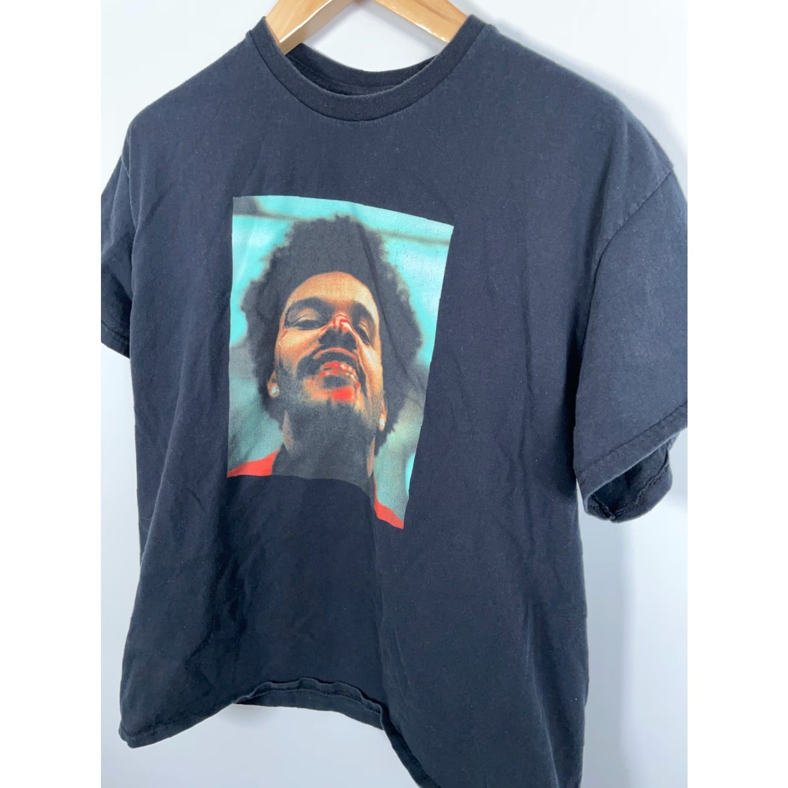 Vintage VINTAGE Weeknd After Hours Tour T-Shirt XO Black Short Sleeve Crew Neck Adult Large Men Graphic Print 2020-2029 Size US L / EU 52-54 / 3 - 7 Thumbnail